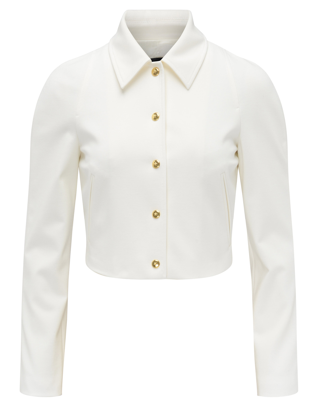 Pinko Short Jacket in White Technical Fabric | H-Brands