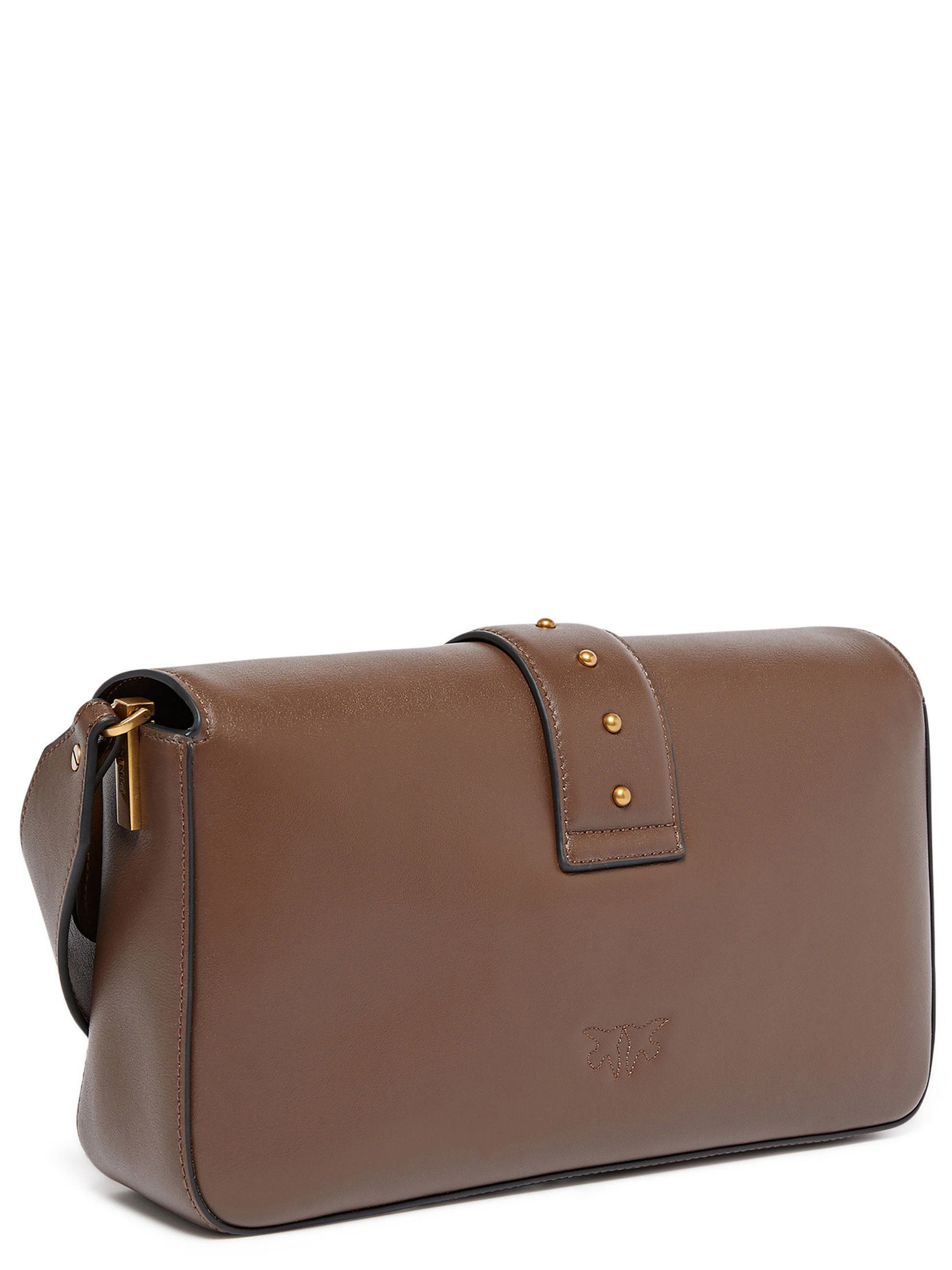 Pinko Bag Slouchy Brown Leather Handbag | H-Brands