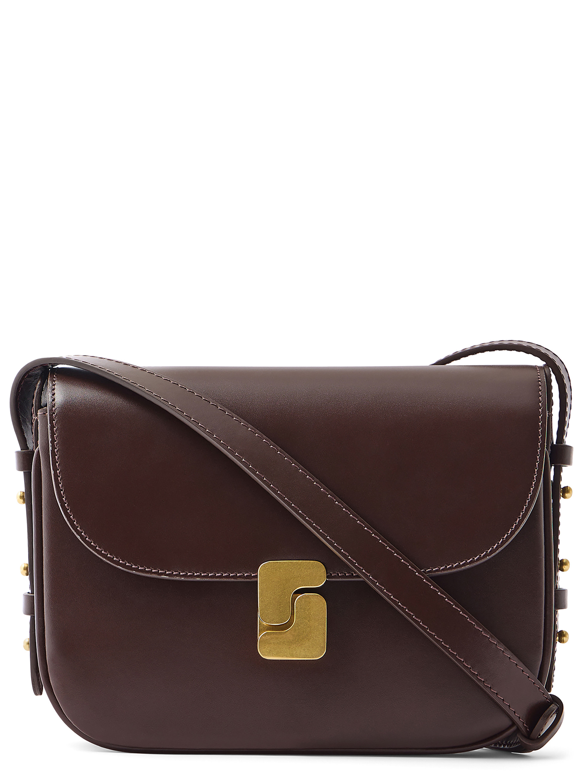 Borsa Soeur Bellissima Mini in pelle color cioccolato