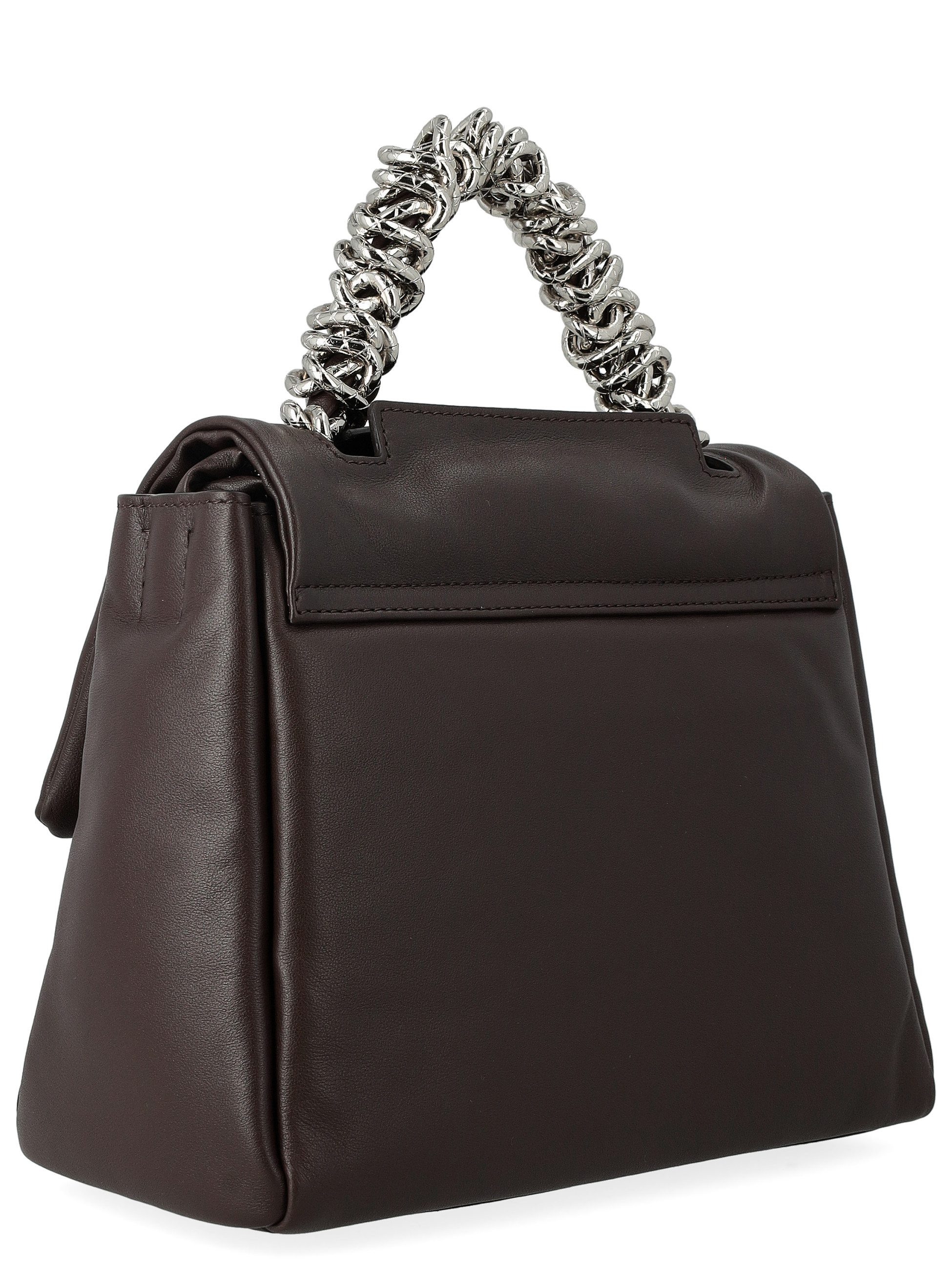 Orciani Nappa Bold Small Handbag in Brown Leather | H-Brands