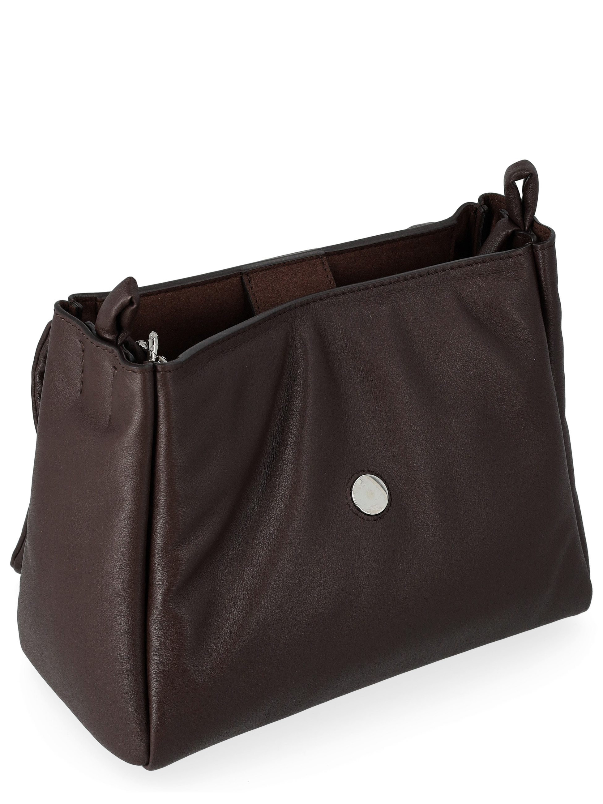 Orciani Nappa Bold Small Handbag in Brown Leather | H-Brands