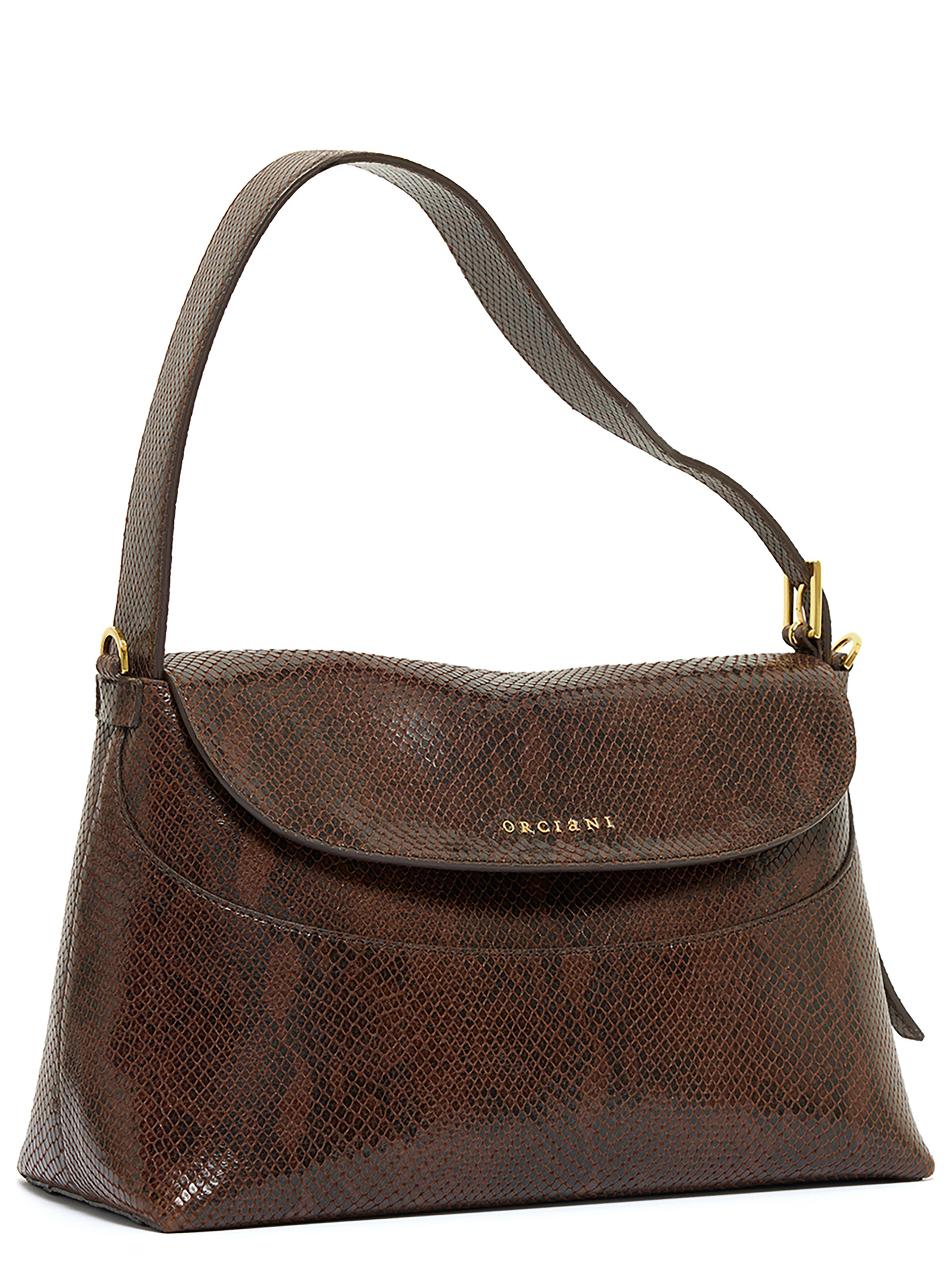 Orciani Soft Medium Brown Leather Bag | H-Brands Orciani Soft Medium Brown Leather Bag | H-Brands