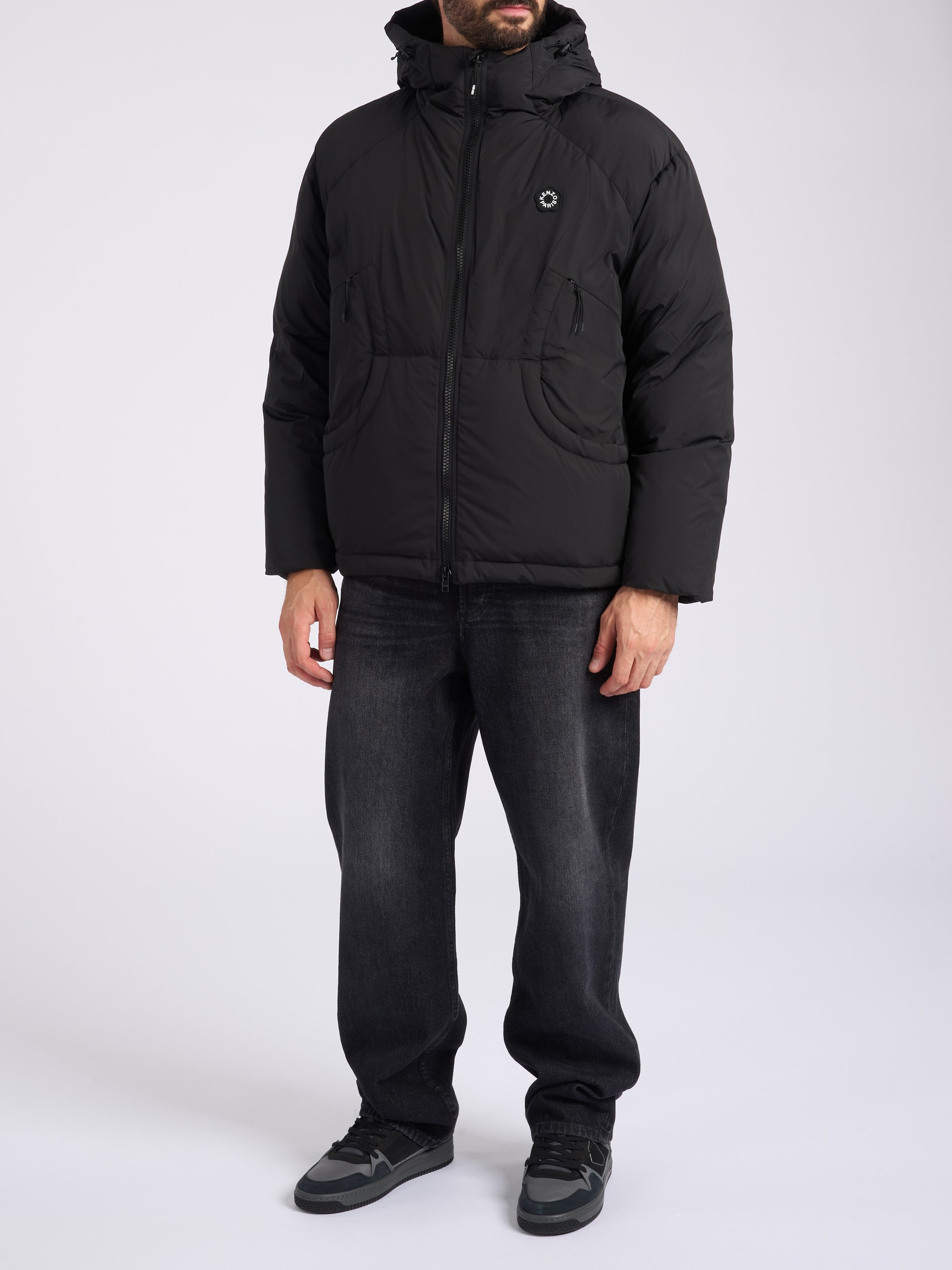 Kenzo Flower 2.0 Down jacket in Black Nylon | H-Brands