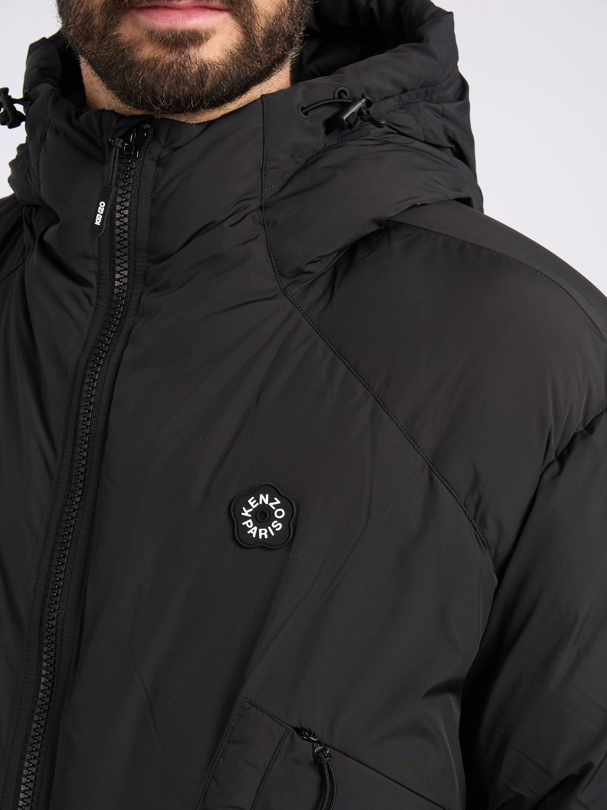 Kenzo Flower 2.0 Down jacket in Black Nylon | H-Brands