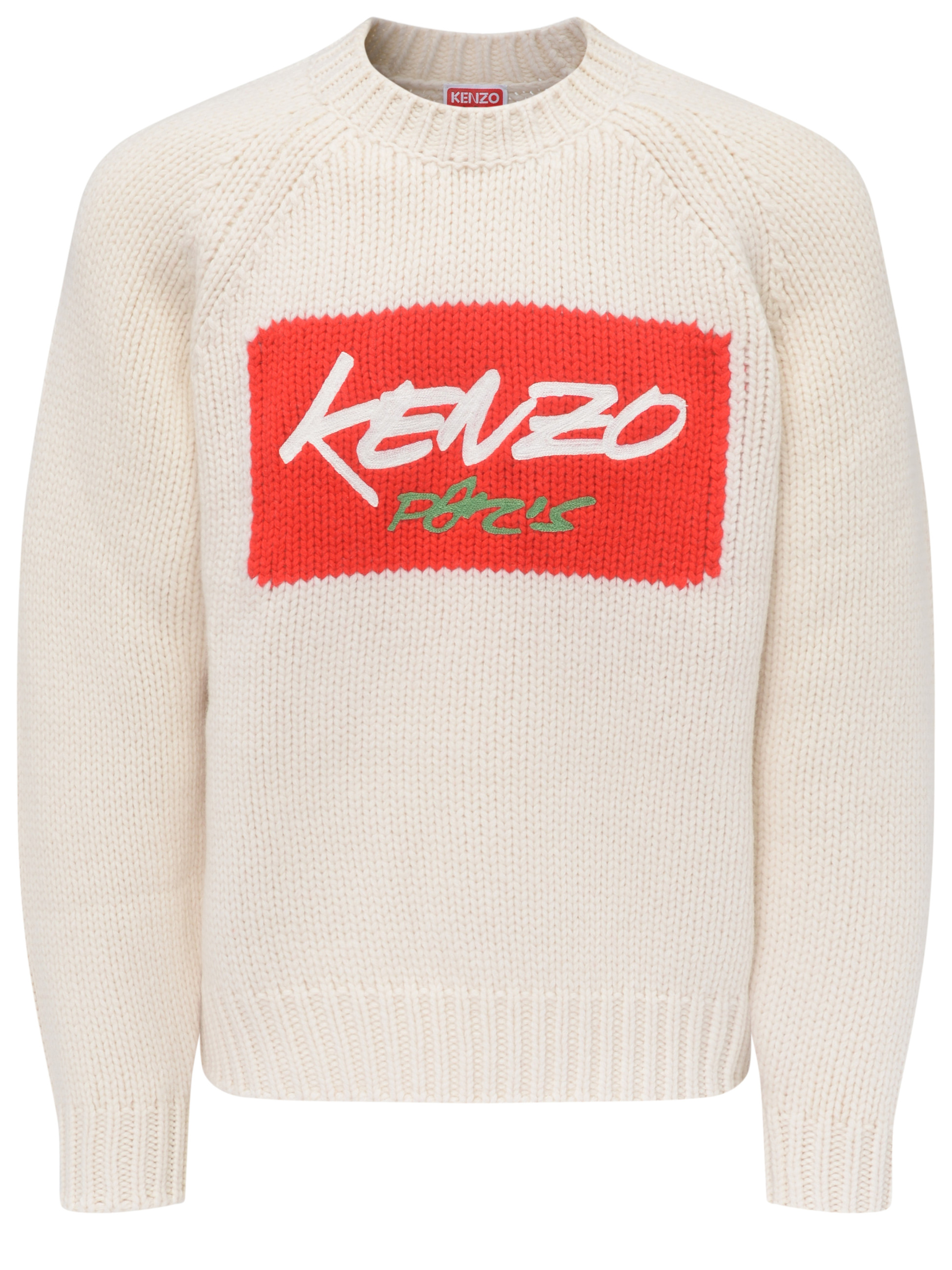 Kenzo Futura 2000 White Wool Sweater | H-Brands