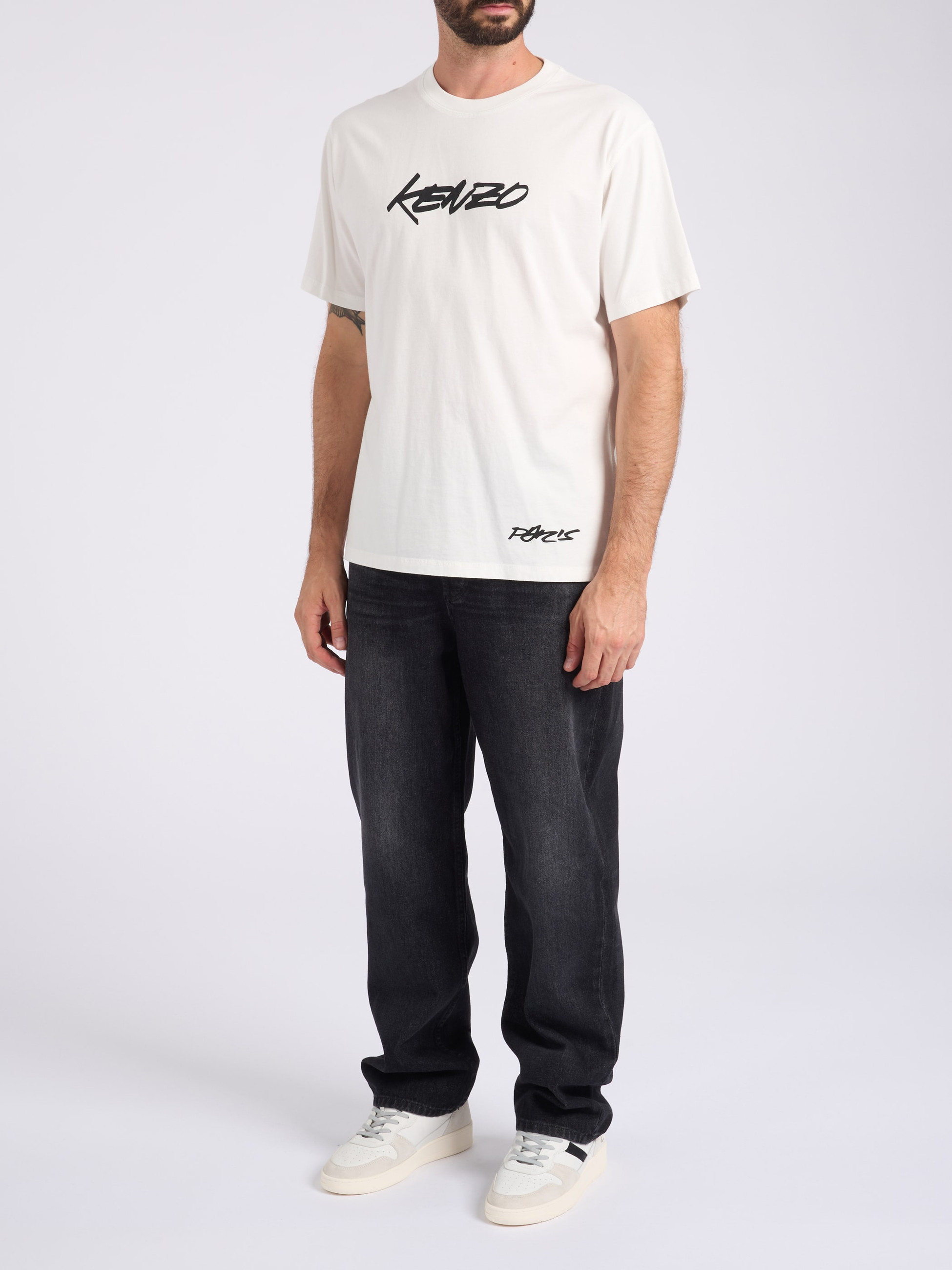 Kenzo Futura 2000 White Cotton T-Shirt | H-Brands