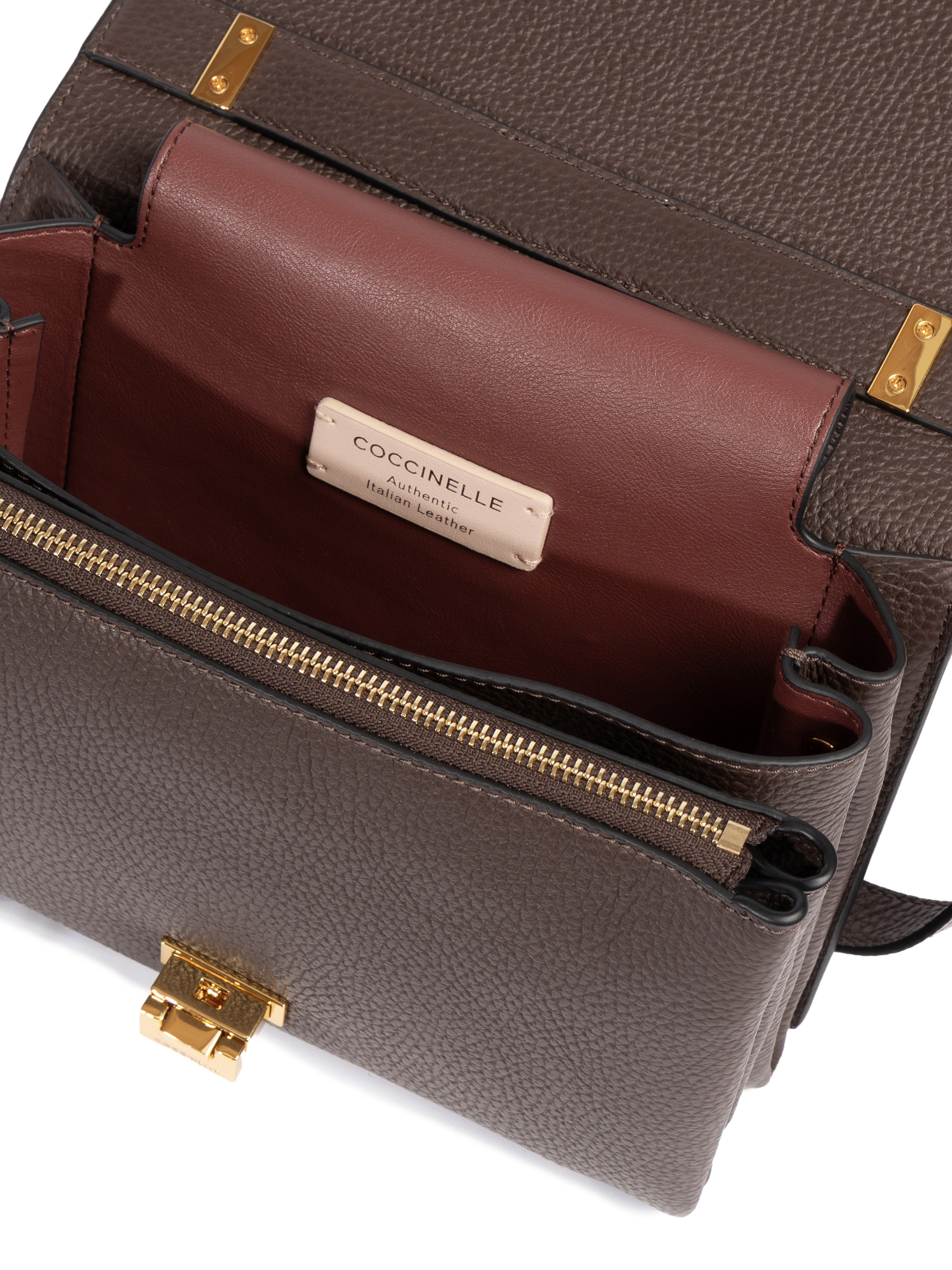Coccinelle Brown Leather Coccinelle Bag | H-Brands