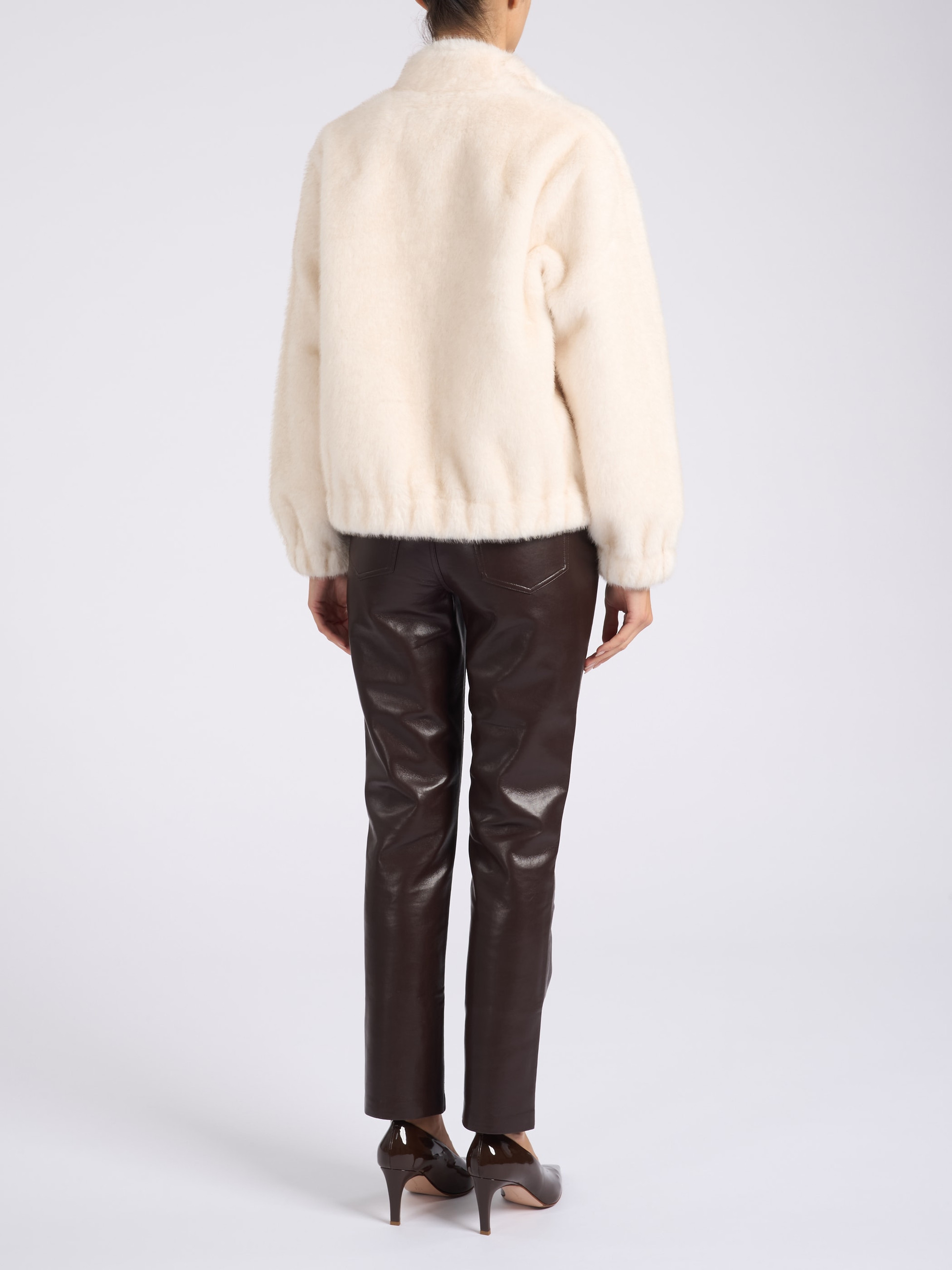Anine Bing Brown Leather Pants | H-Brands