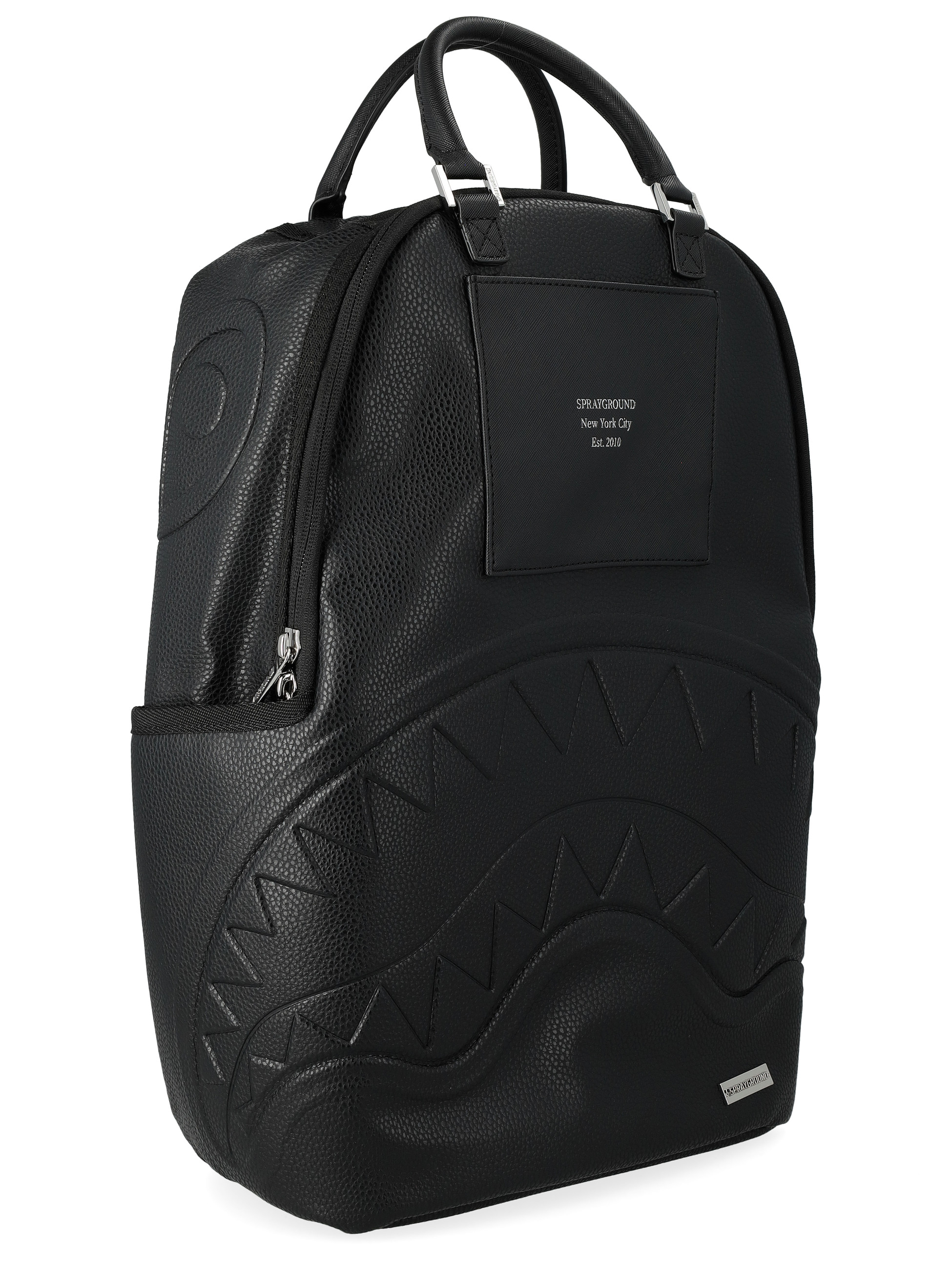 Sprayground Sky Backpack in Black Vegan Leather | H-Brands