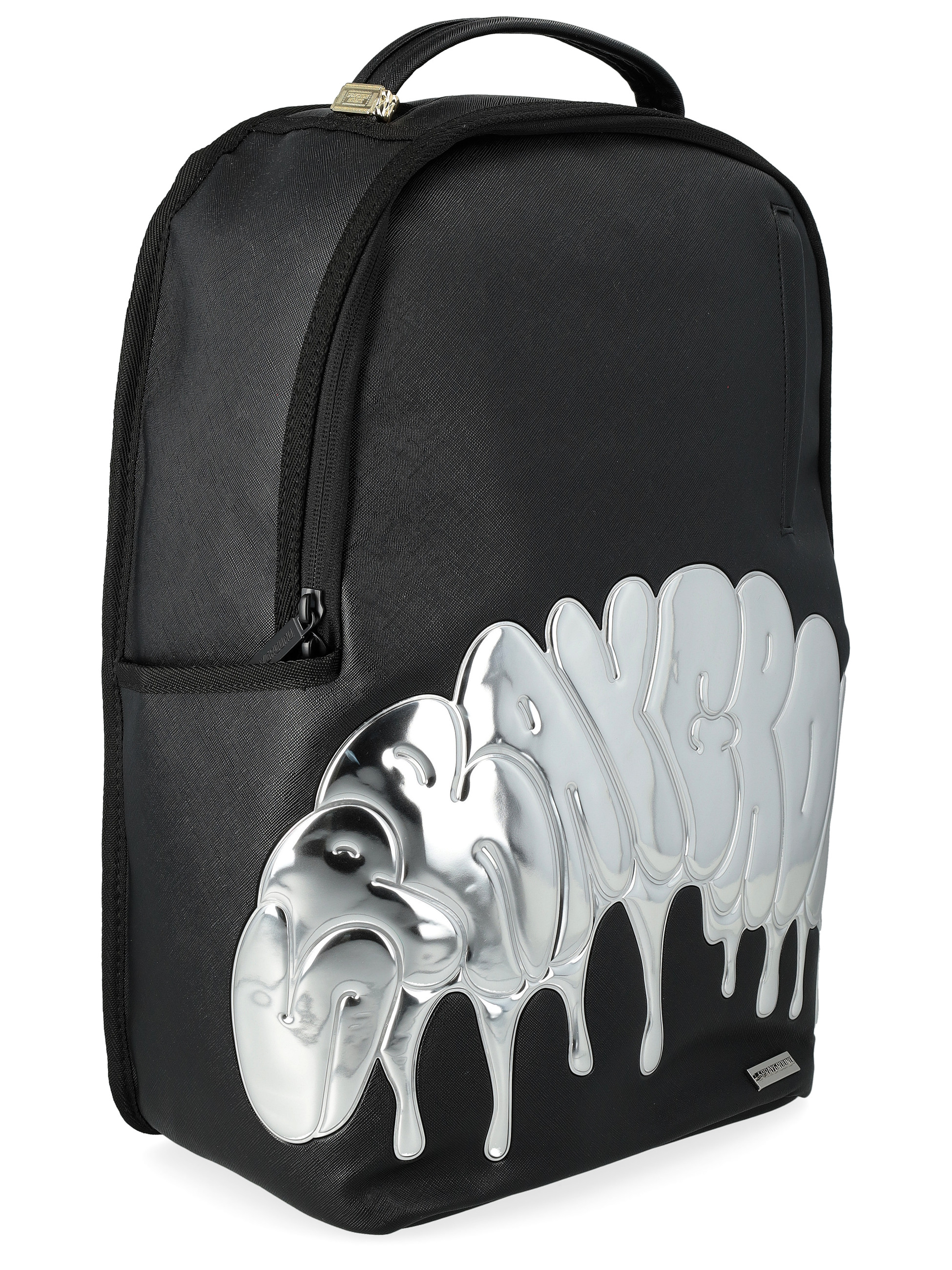 Sprayground Drip Shark Bubble Letters Backpack in Black Vegan