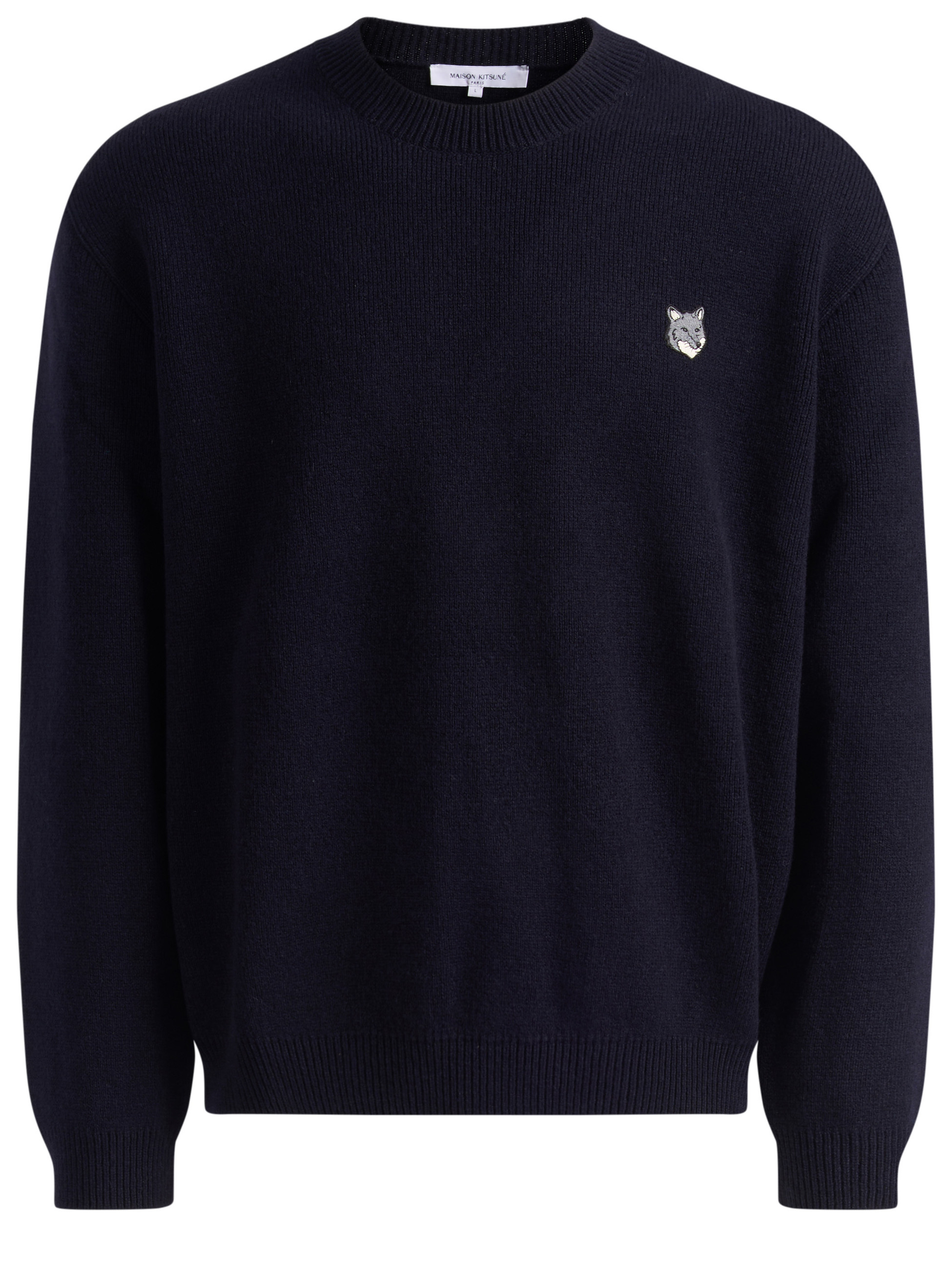 Maison Kitsuné Head Milano Sweater in Blue Wool | H-Brands