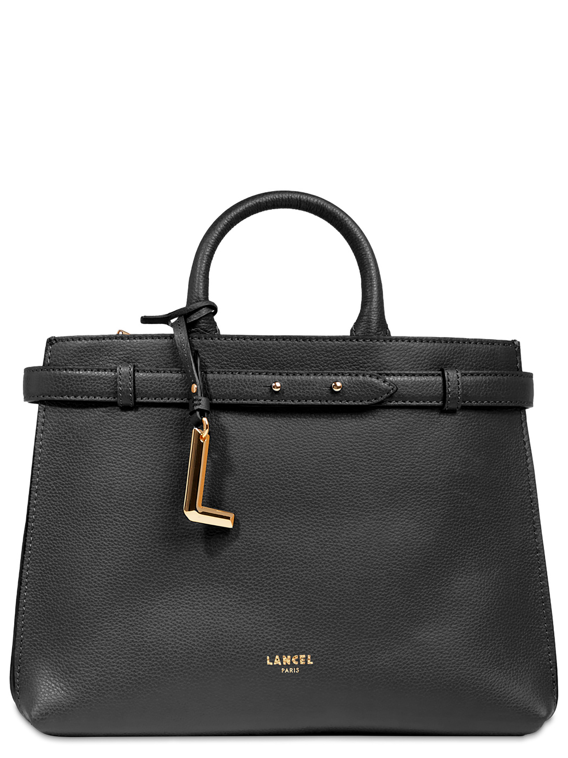 Bolso Lancel Faubourg M en piel granulada negra Bolso Lancel Faubourg M en piel granulada negra