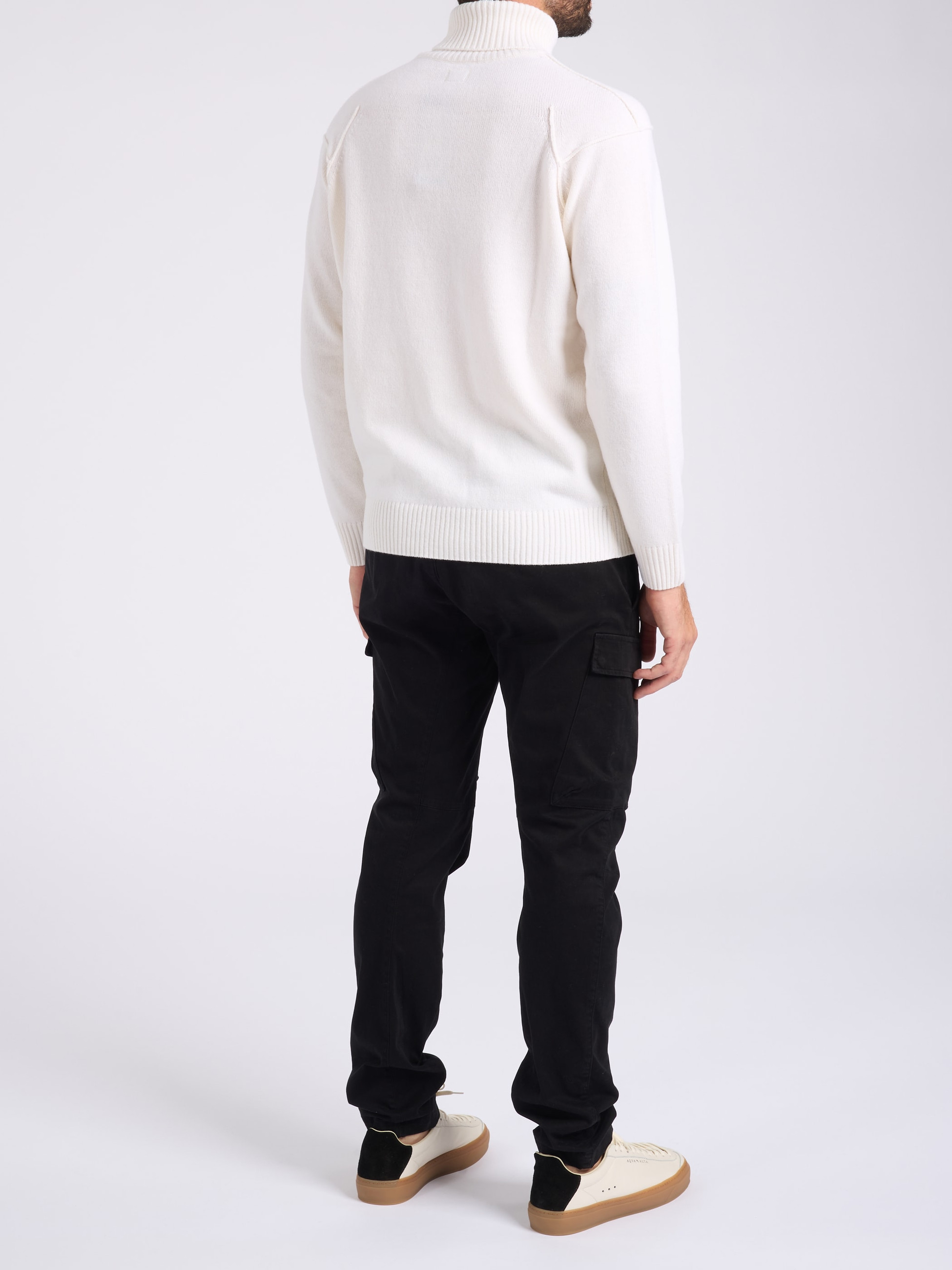 C.P. Company white C.P. Company turtleneck sweater | H-Brands