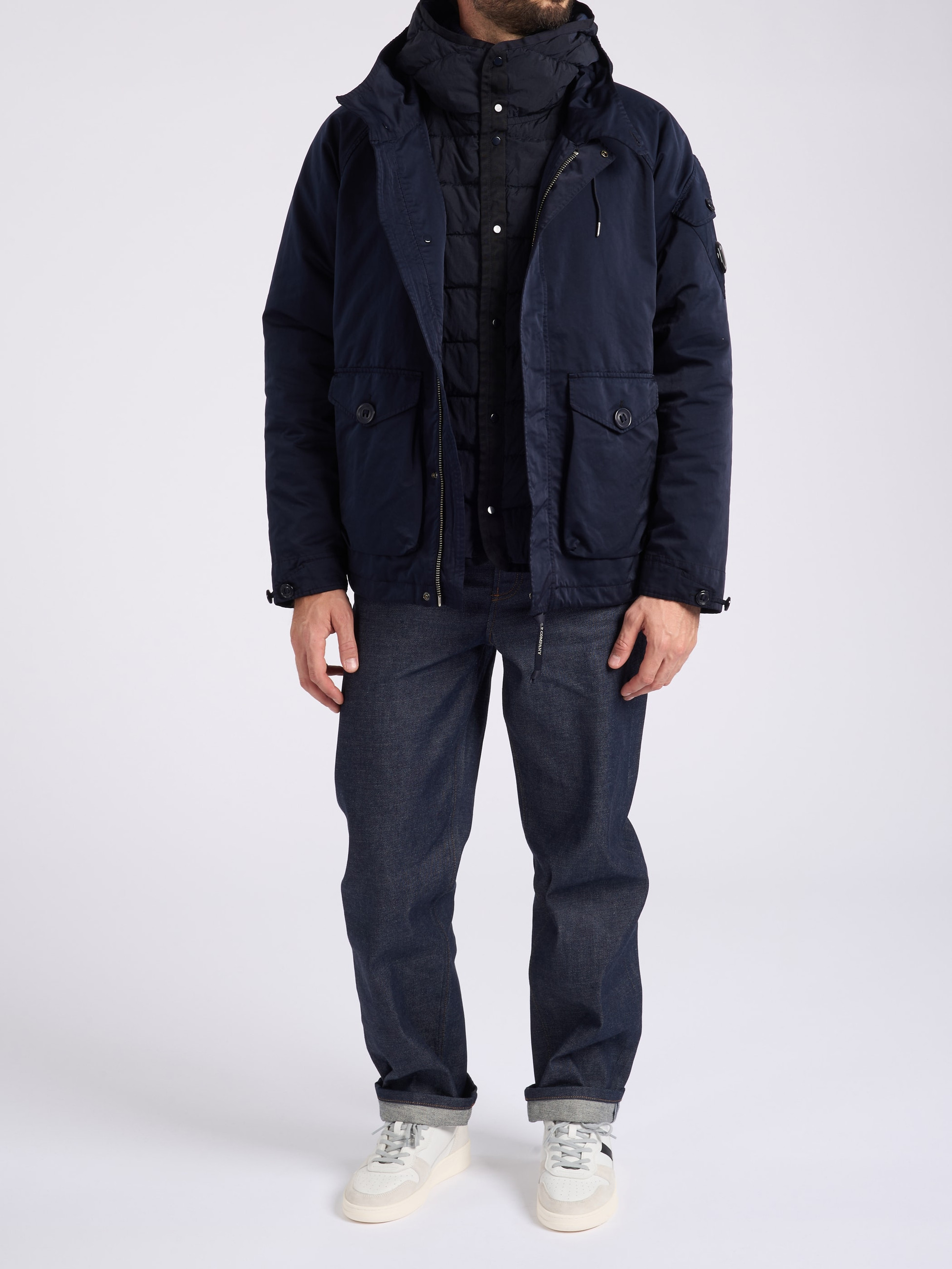 C.P. Company Blue Micro Kei Padded Jacket | H-Brands