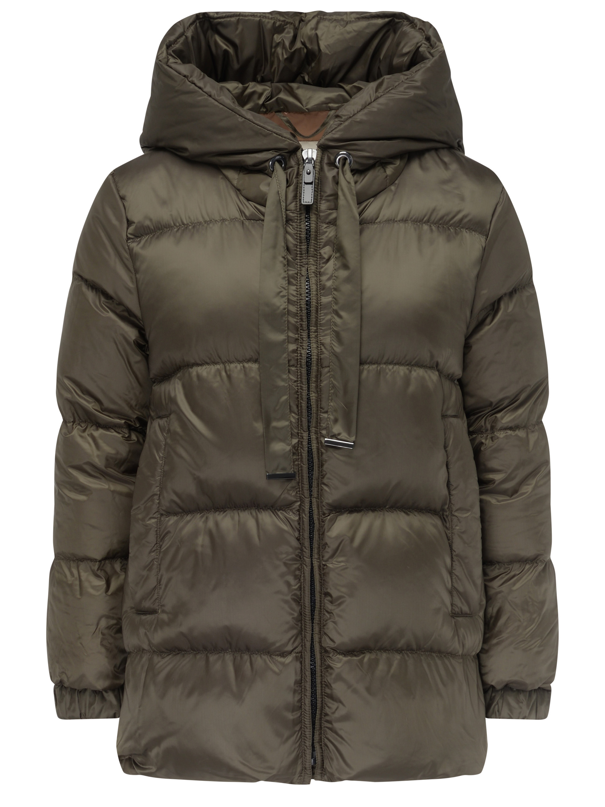 Max Mara Cube Seia Down jacket in green technical fabric | H-Brands