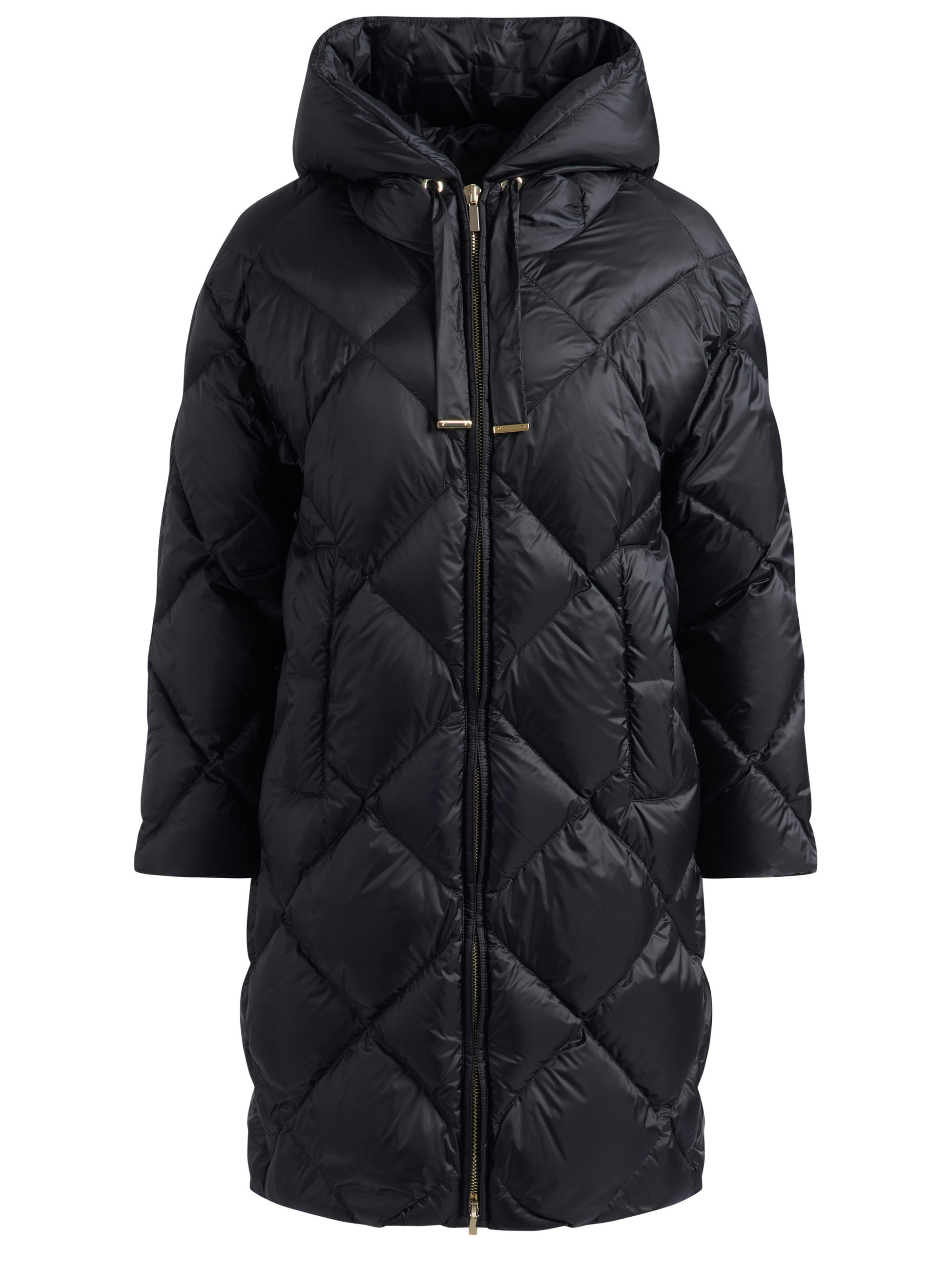Max Mara Cube Trefe Down jacket  in black water-repellent canvas
