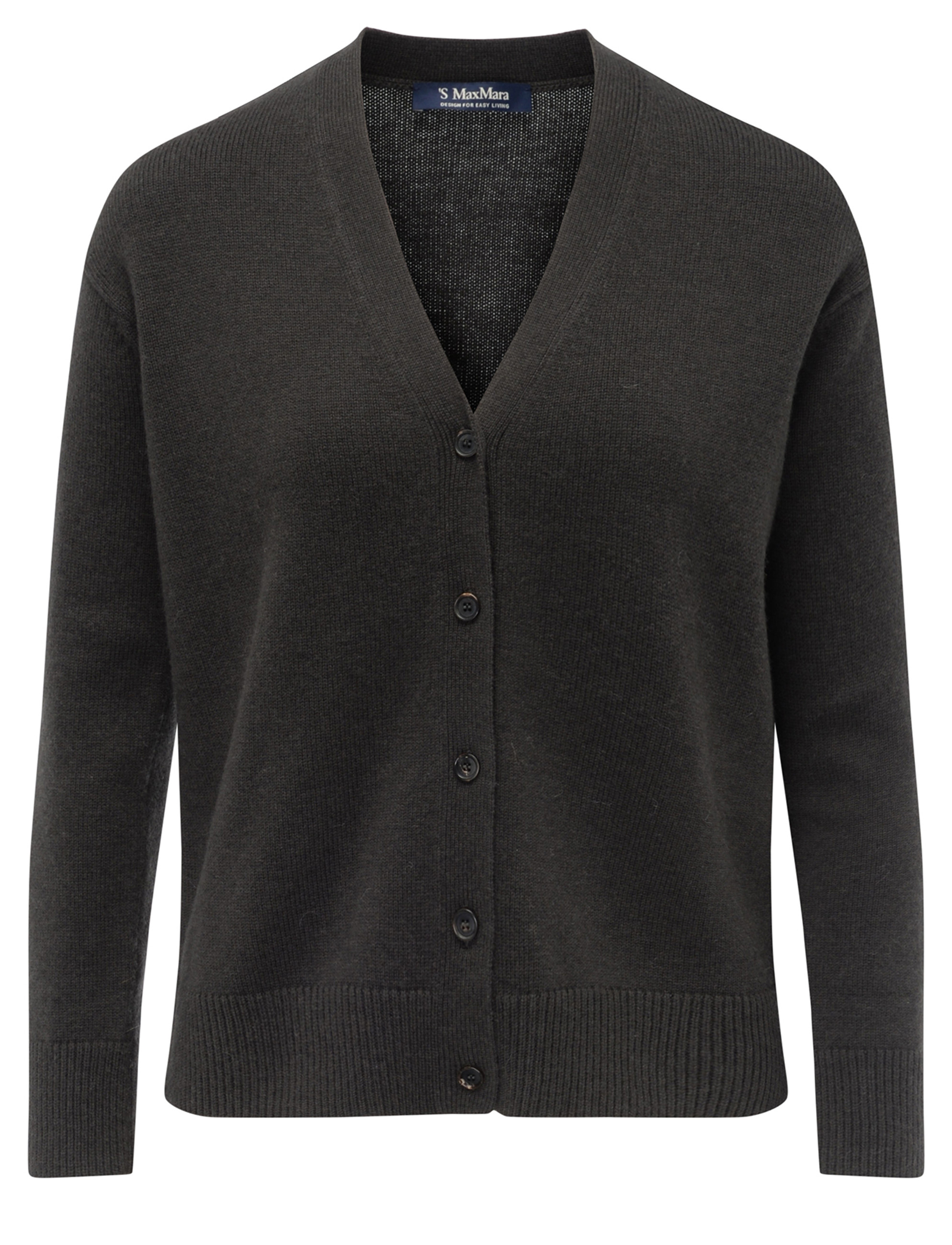 Cárdigan clásico 'S Max Mara Cedro de lana y cachemira verde