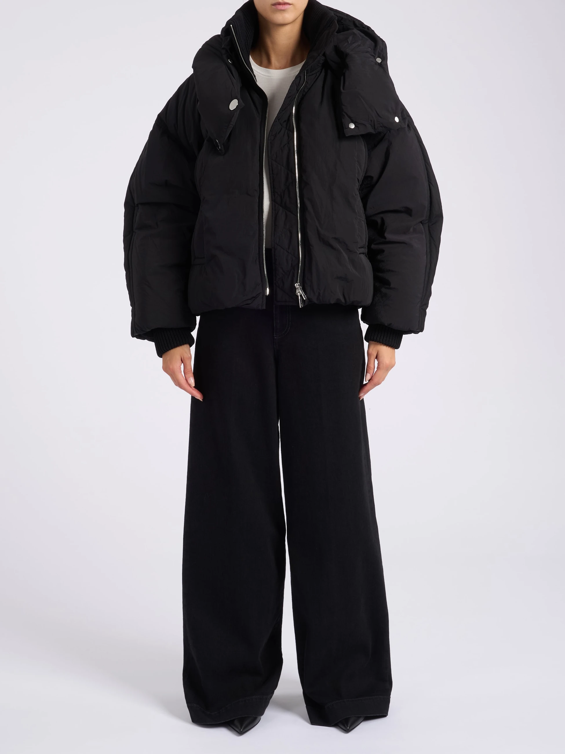 Sportmax Down jacket in Black Technical Fabric | H-Brands