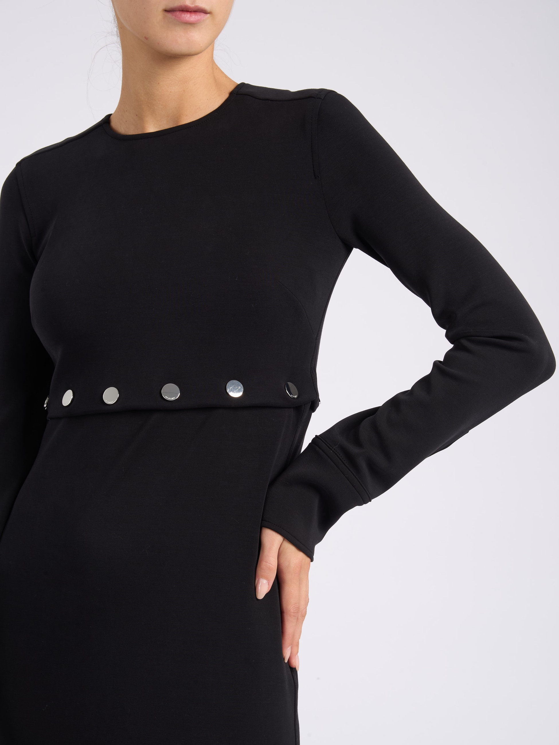 Sportmax black scuba jersey dress (can be shortened) | H-Brands
