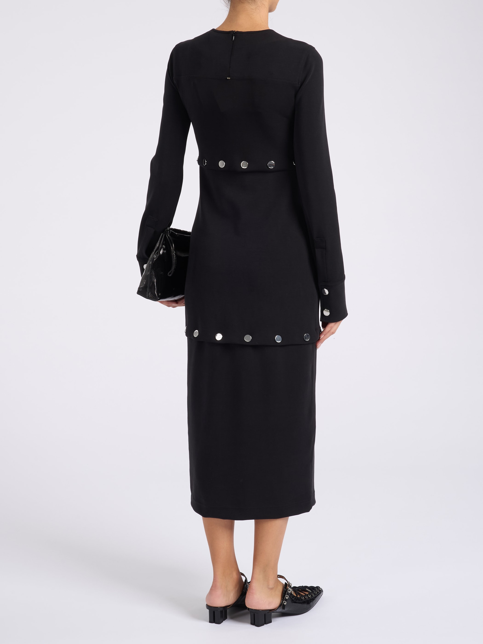 Sportmax black scuba jersey dress (can be shortened) | H-Brands