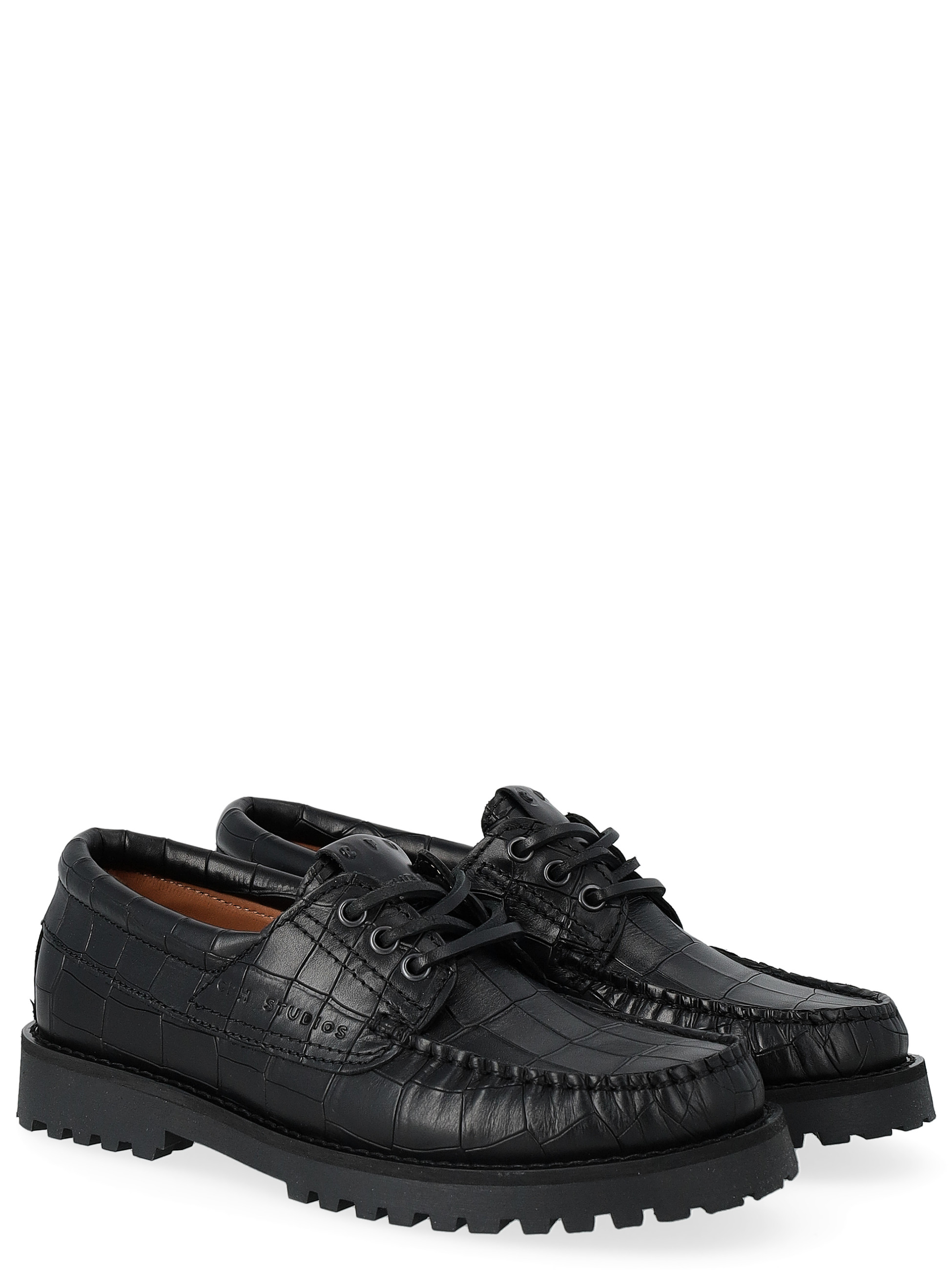 Copenhagen black leather Lace up shoe | H-Brands