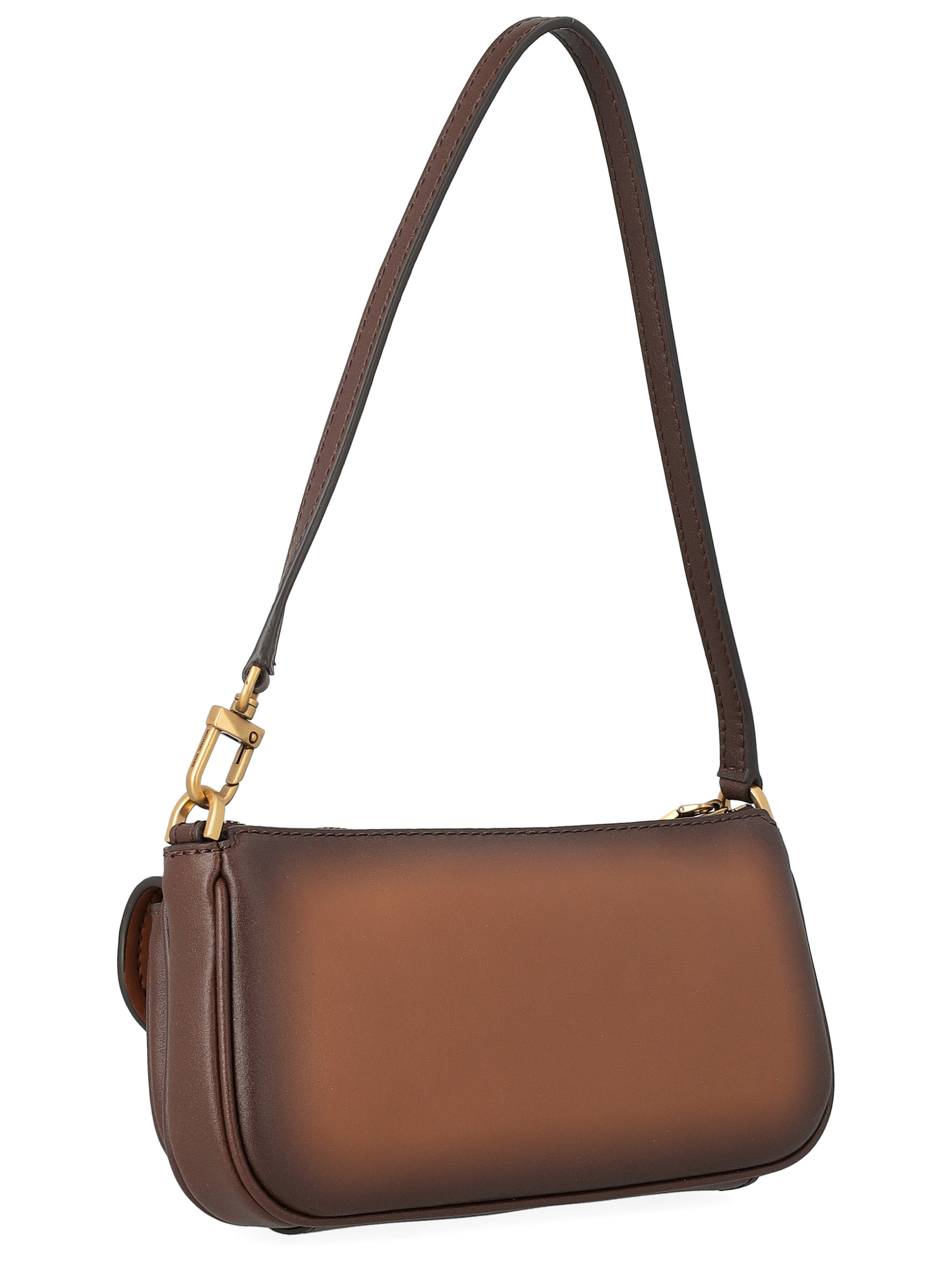 Borsa Michael Kors Zoe piccola in pelle brunita color cuoio | H-Brands