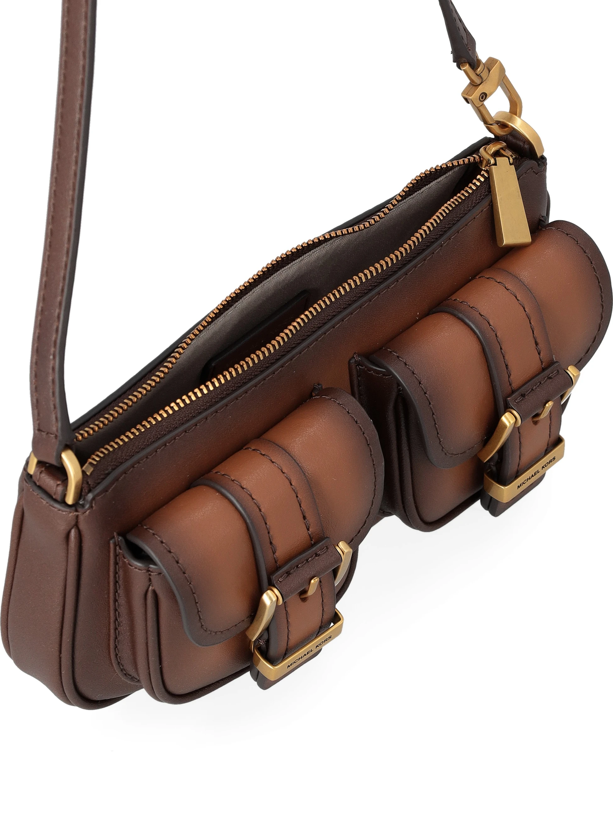 Michael Kors Small Handbag in Brown Brushed Leather | H-Brands