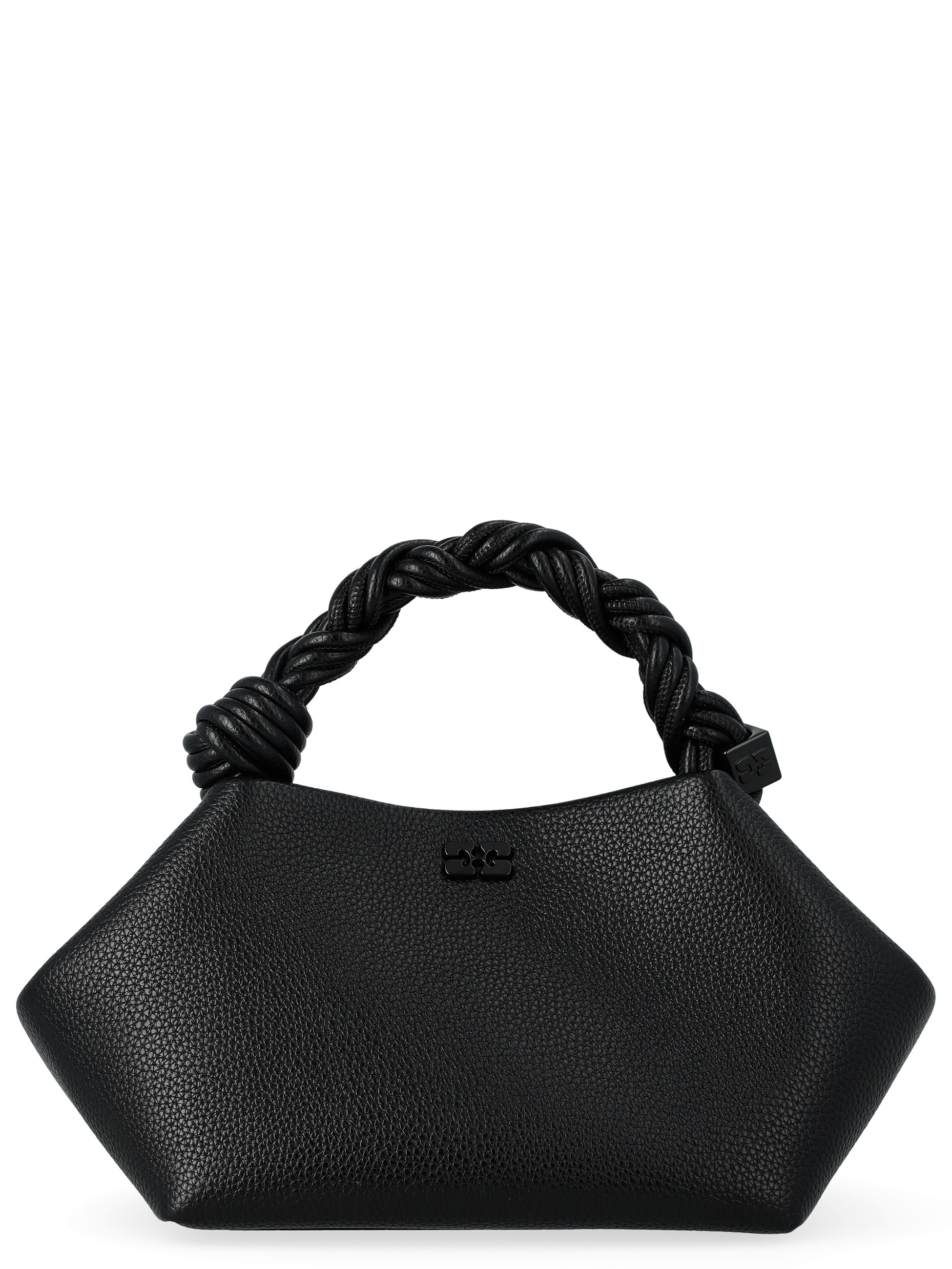 Ganni Bag Small in black textured vegan leather | H-Brands