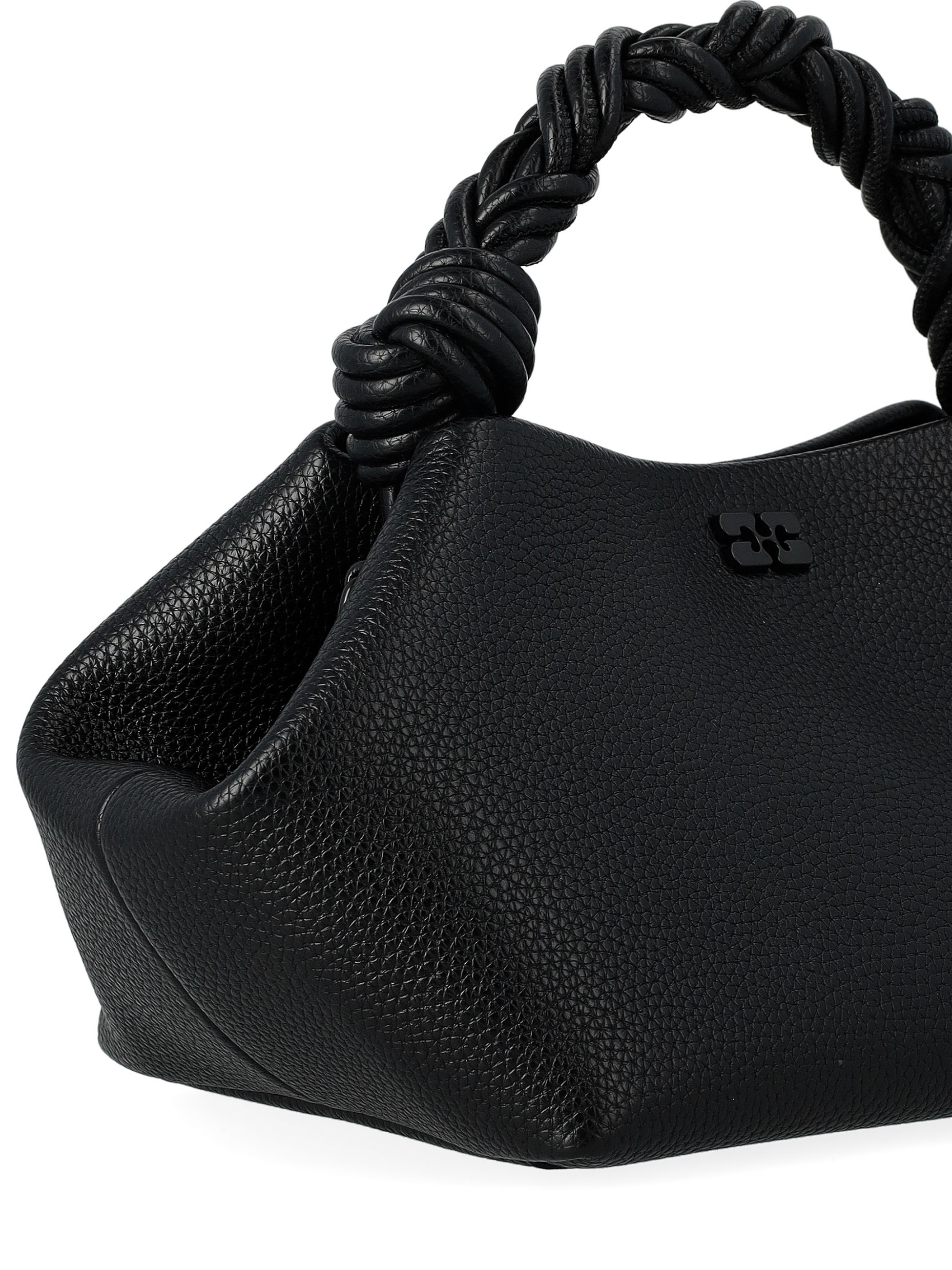 Ganni Bag Small in black textured vegan leather | H-Brands