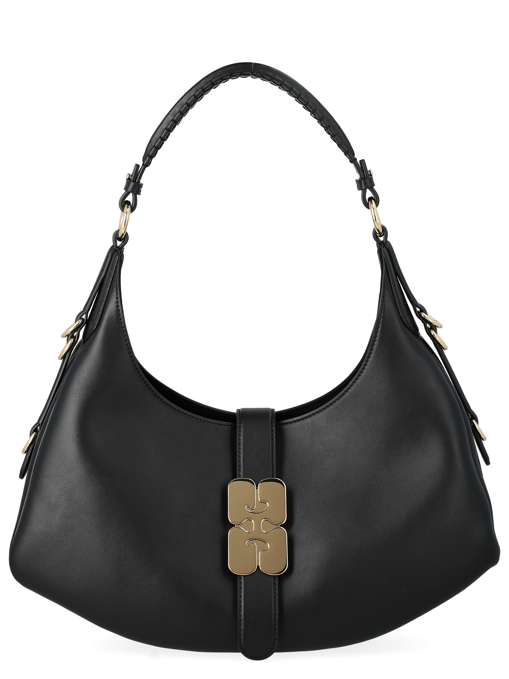Ganni Kat bolso pequeño de piel negro