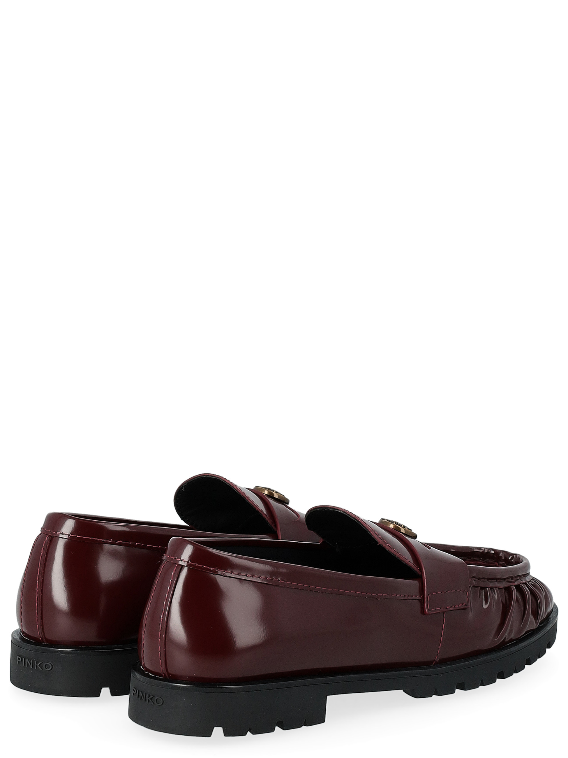 Pinko 01 Loafer in red leather | H-Brands