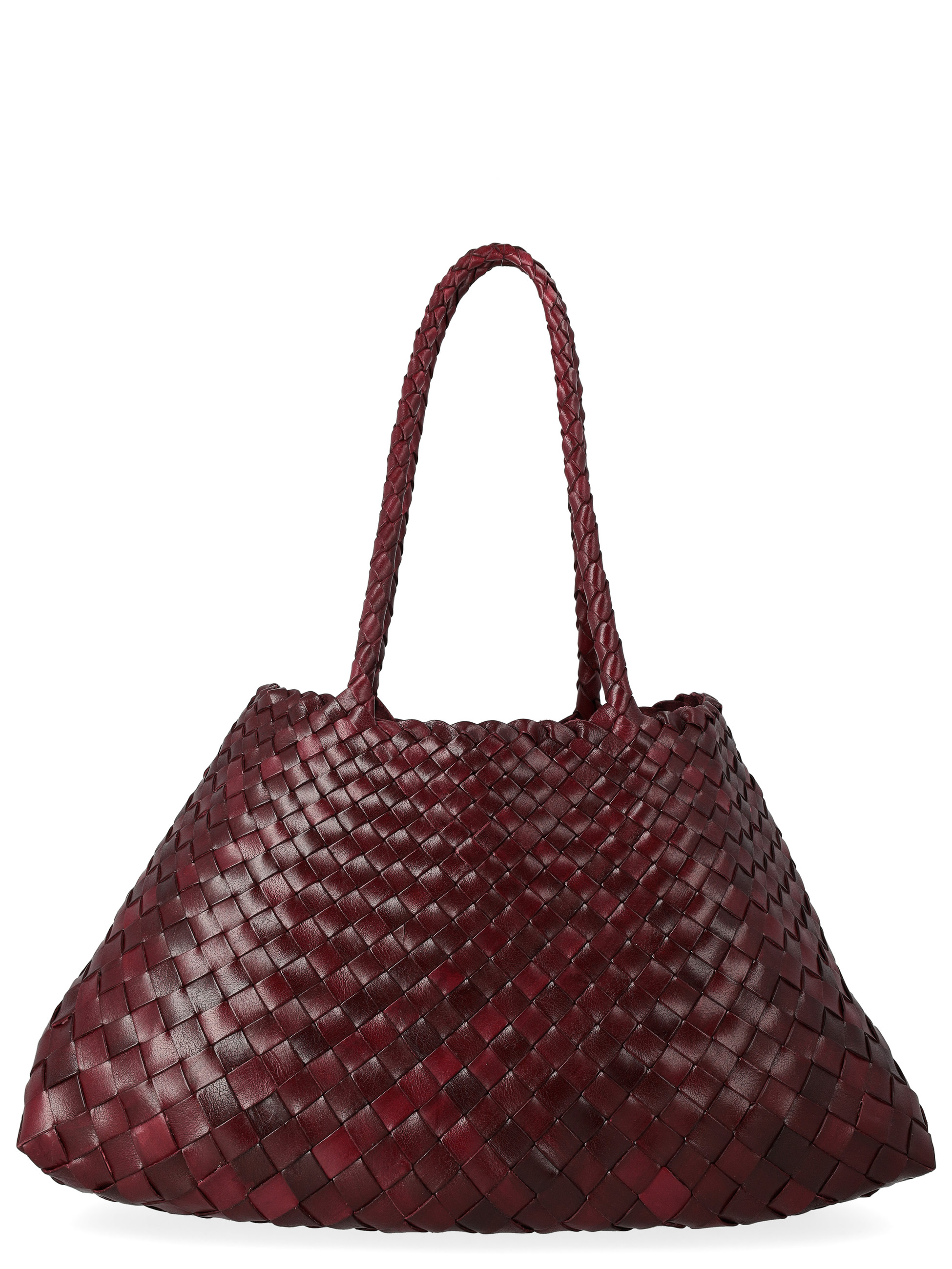 Dragon Diffusion Croce Big burgundy leather bag