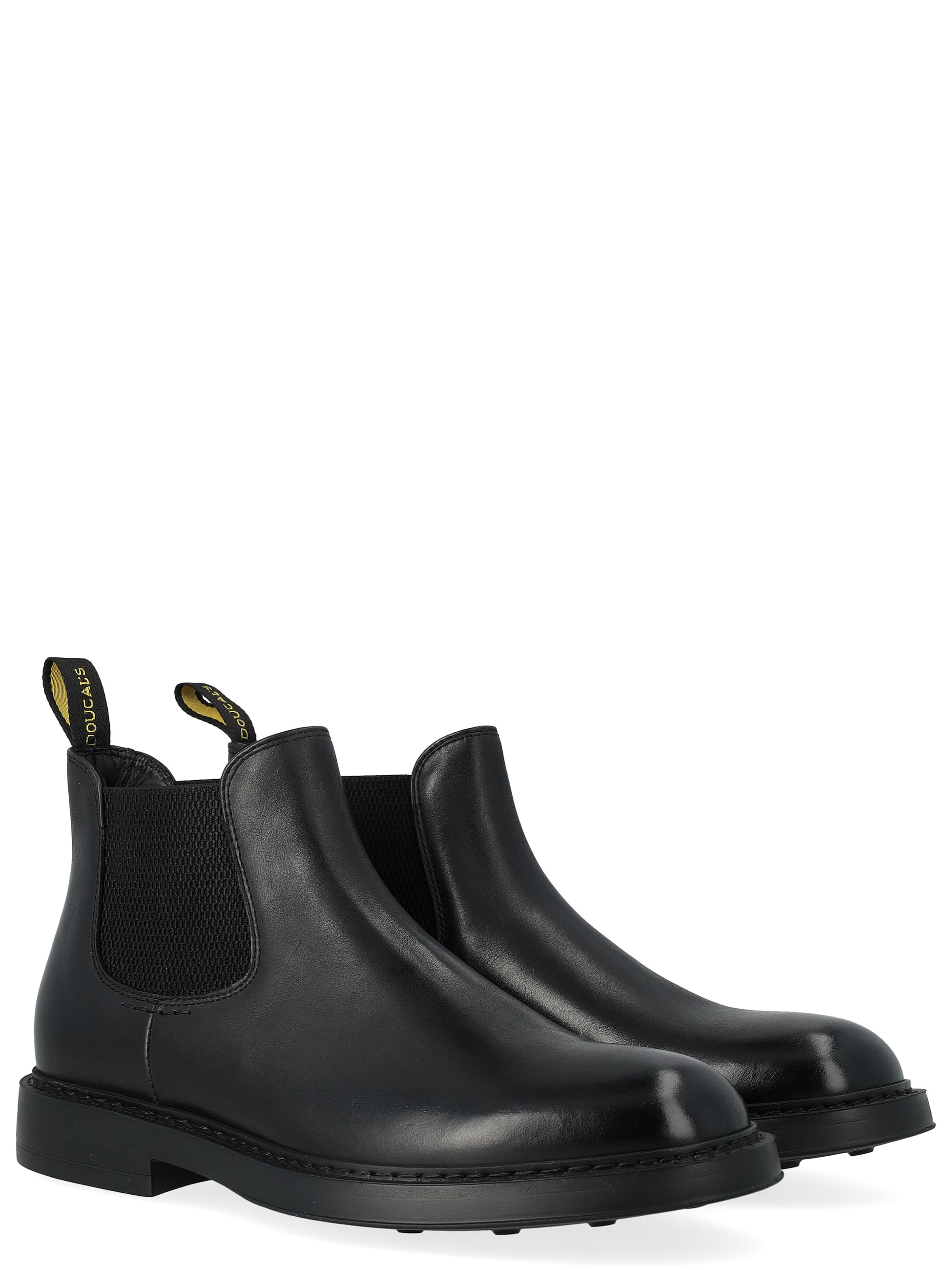 Doucal's Black Leather Chelsea Boots | H-Brands