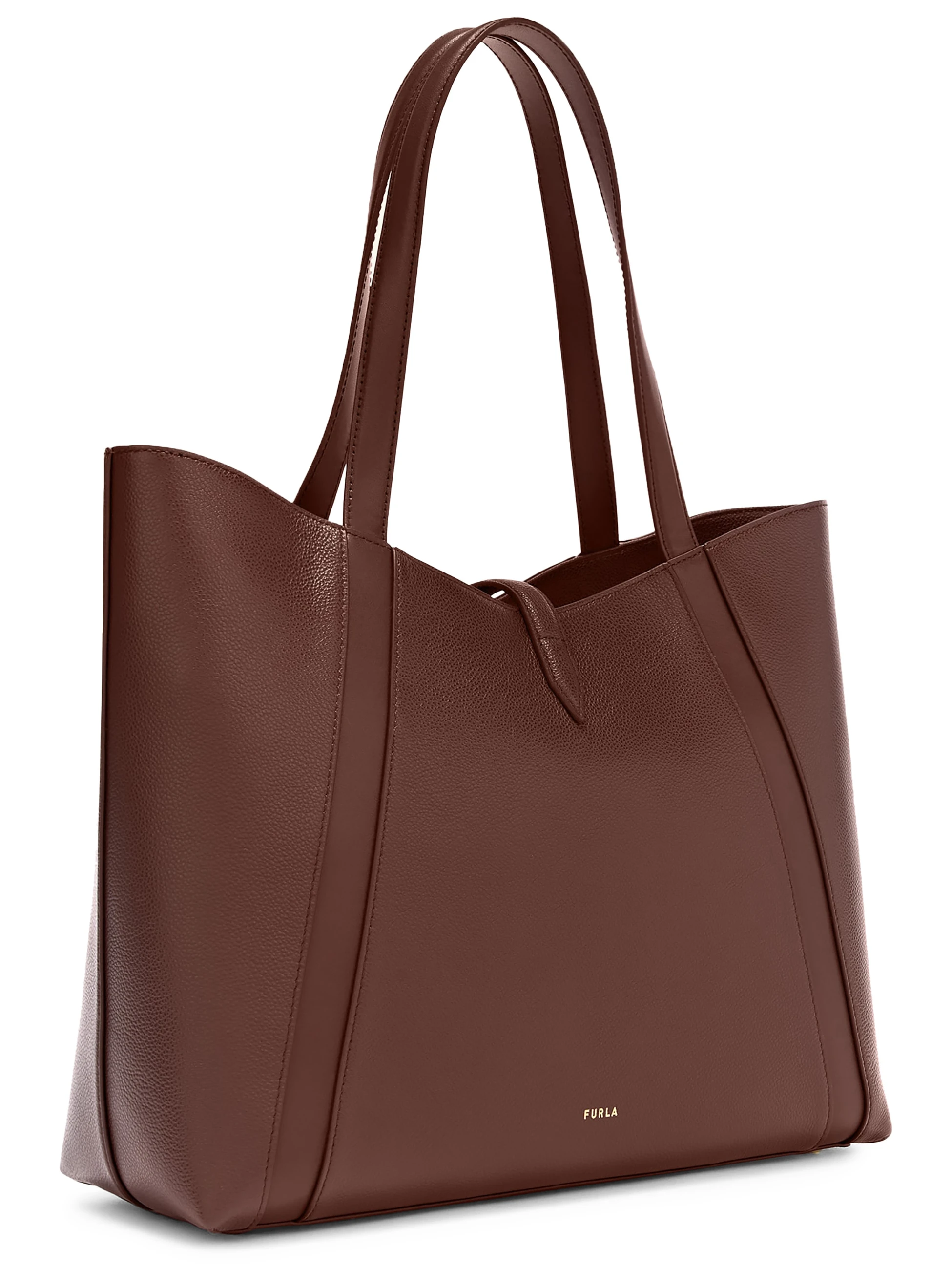 Furla Shopping L Bag in Chocolate-Colored Leather | H-Brands