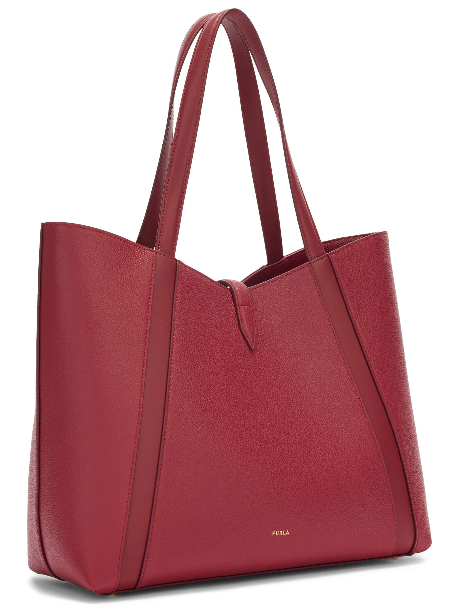 Furla Shopping L Bag in Cherry-Colored Leather | H-Brands