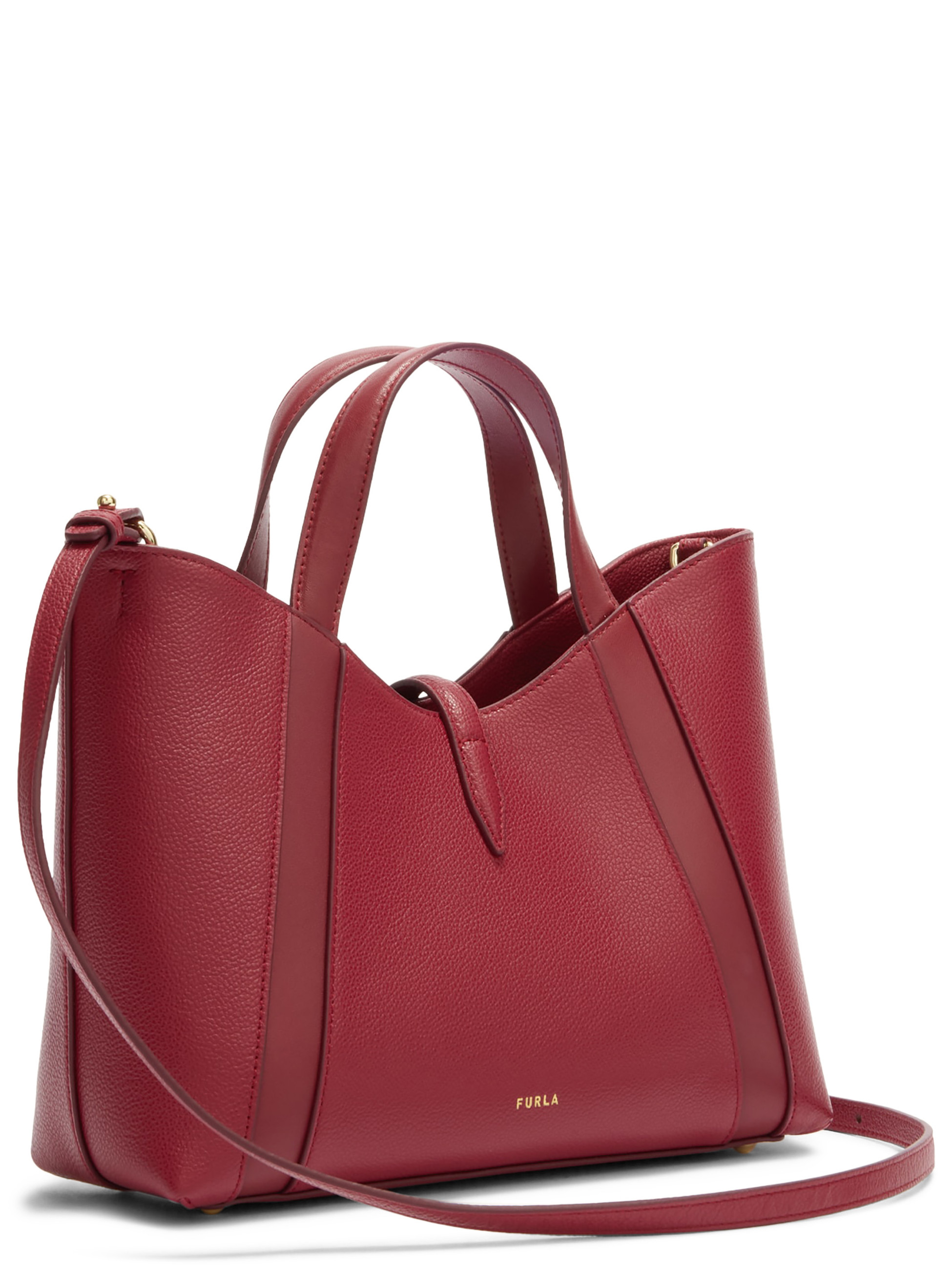 Furla S Handbag in Cherry-Colored Leather | H-Brands