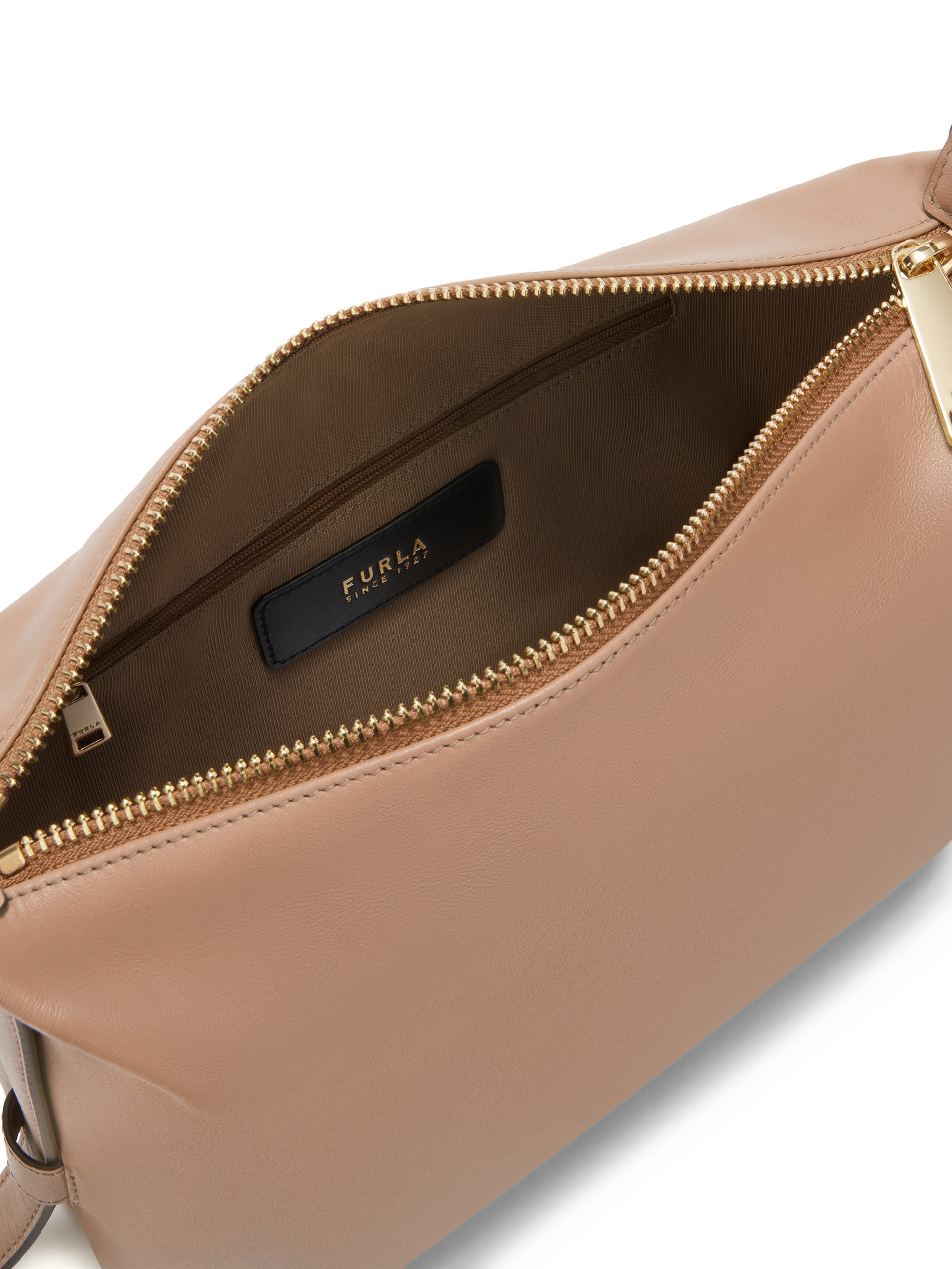 Furla M Bag in Beige Leather | H-Brands