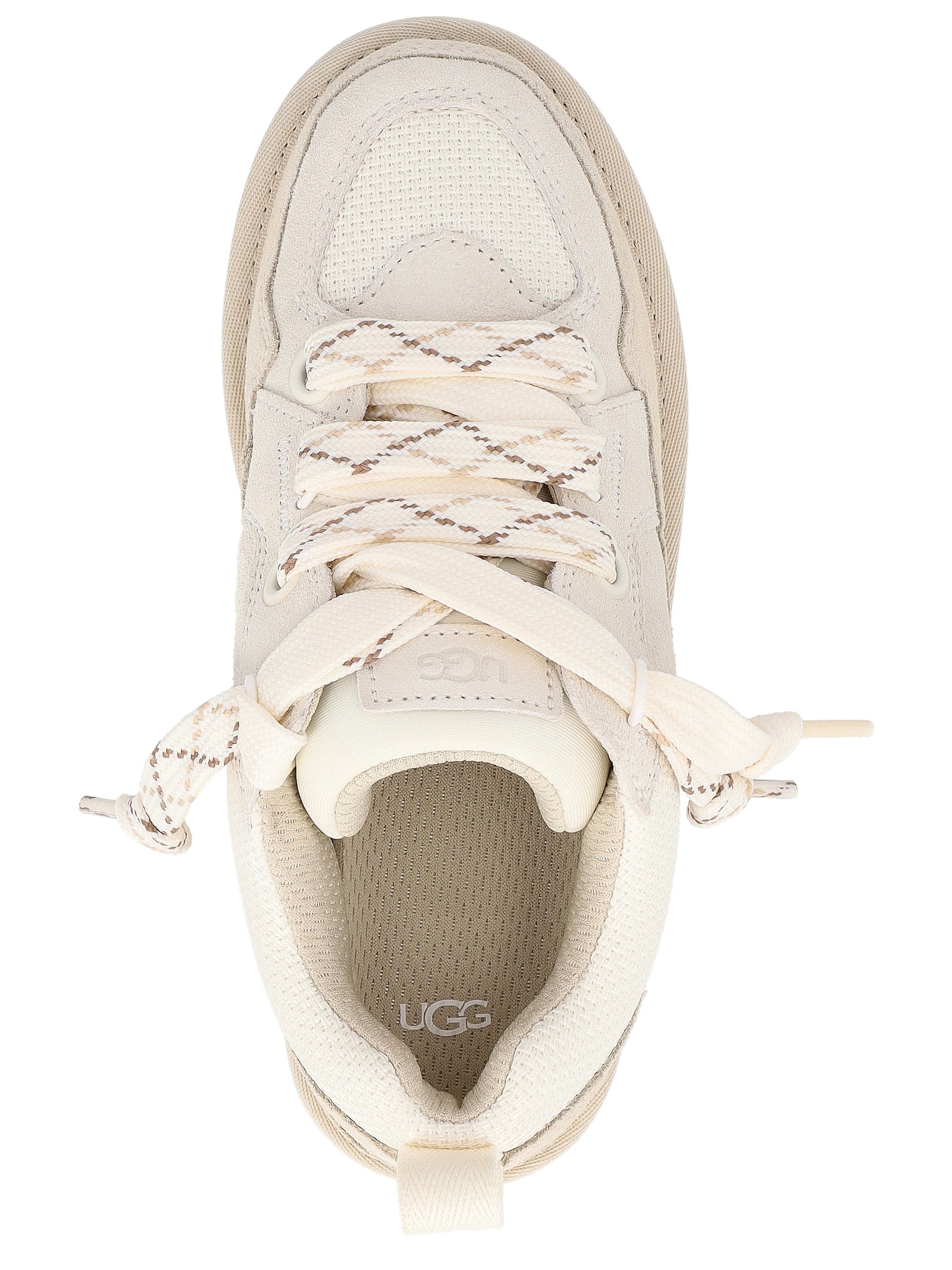 UGG Lo Lowmel Sneakers in White Suede | H-Brands