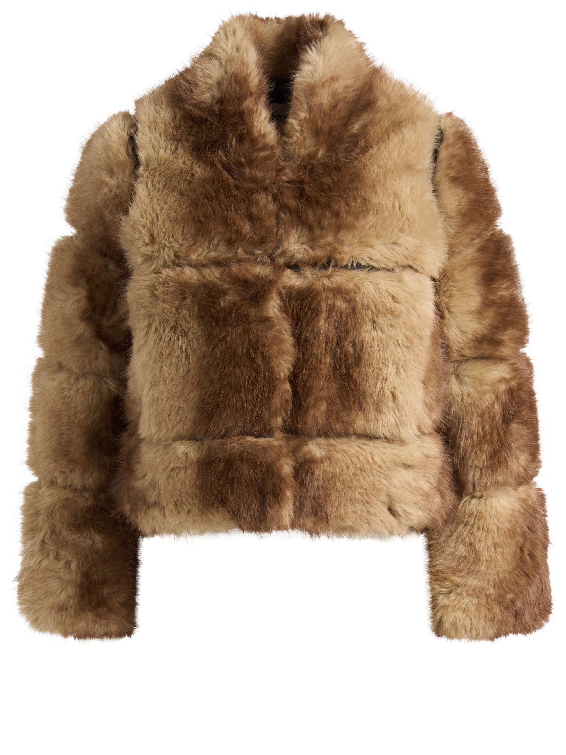 Apparis Brown Faux Fur Coat | H-Brands