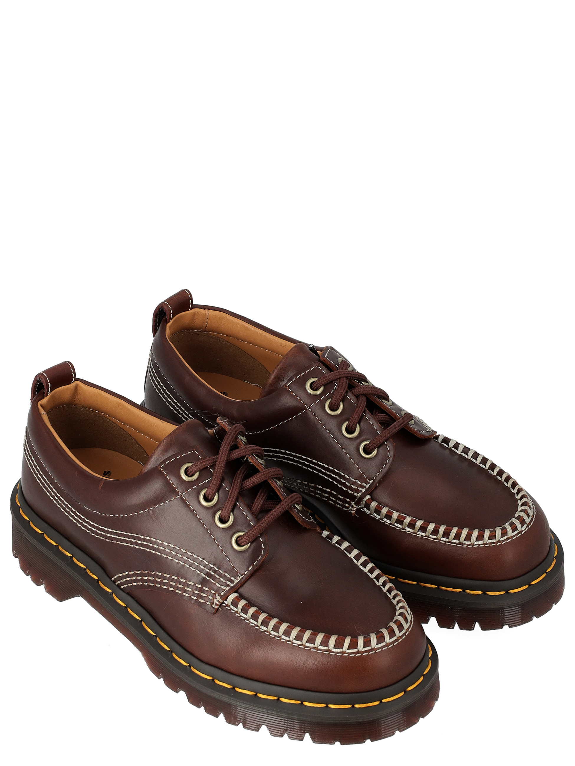 Dr. Martens Brown Leather Lace-Up Oxford Shoes Dr. Martens Rohan Brown Leather Lace Up Oxford Comfort dress  main image 2