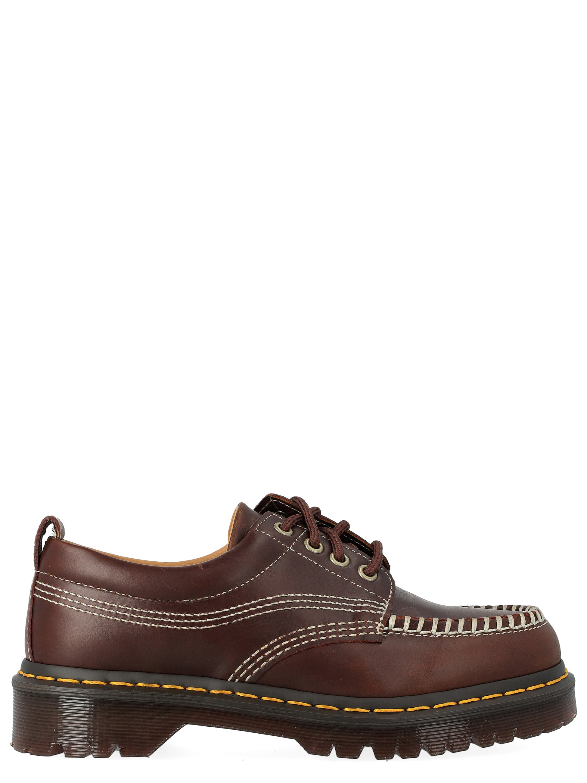 Stringata Dr Martens Lowell in pelle marrone