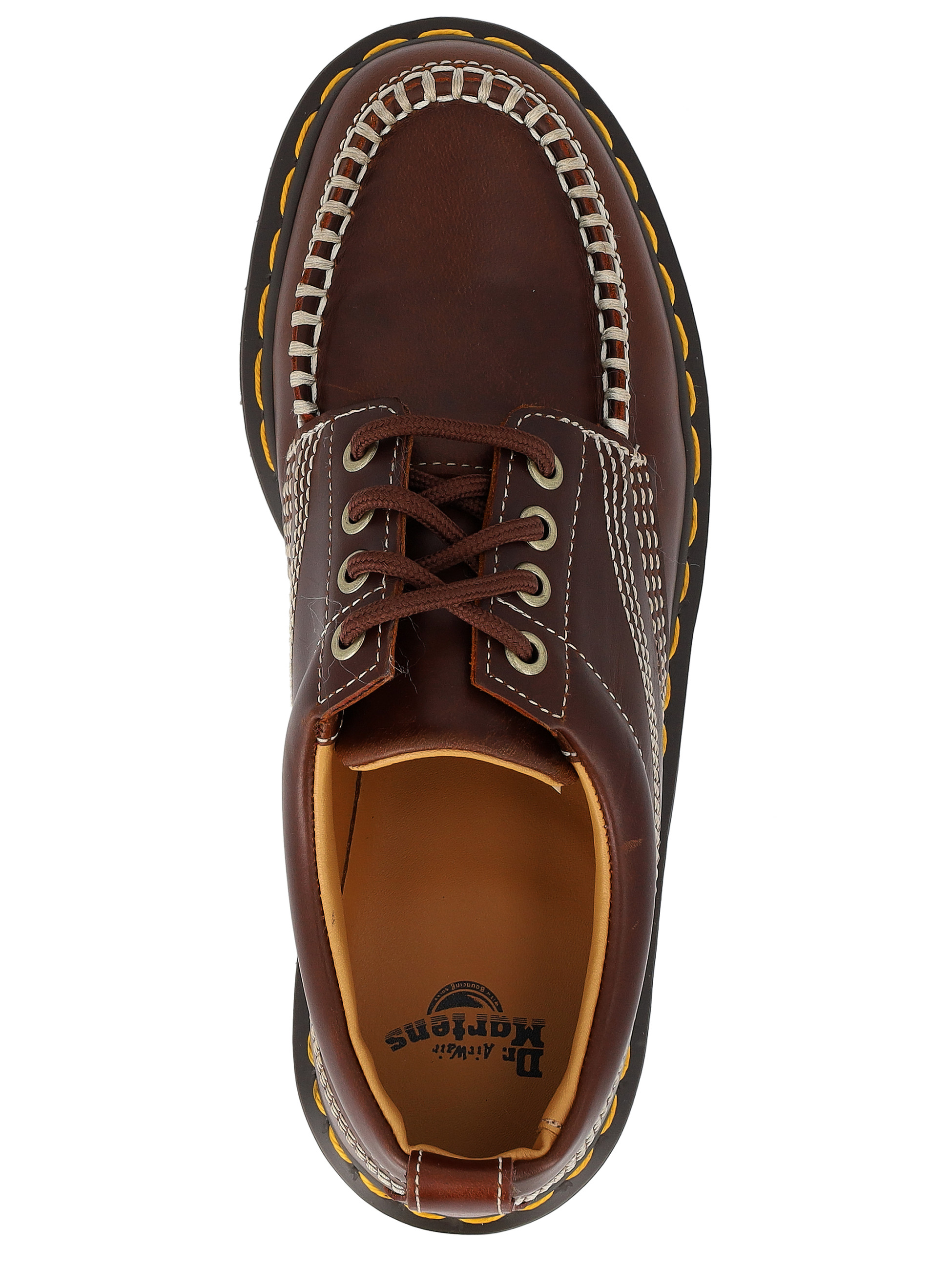 Dr. Martens Lace up shoe in Brown Leather | H-Brands display picture 1