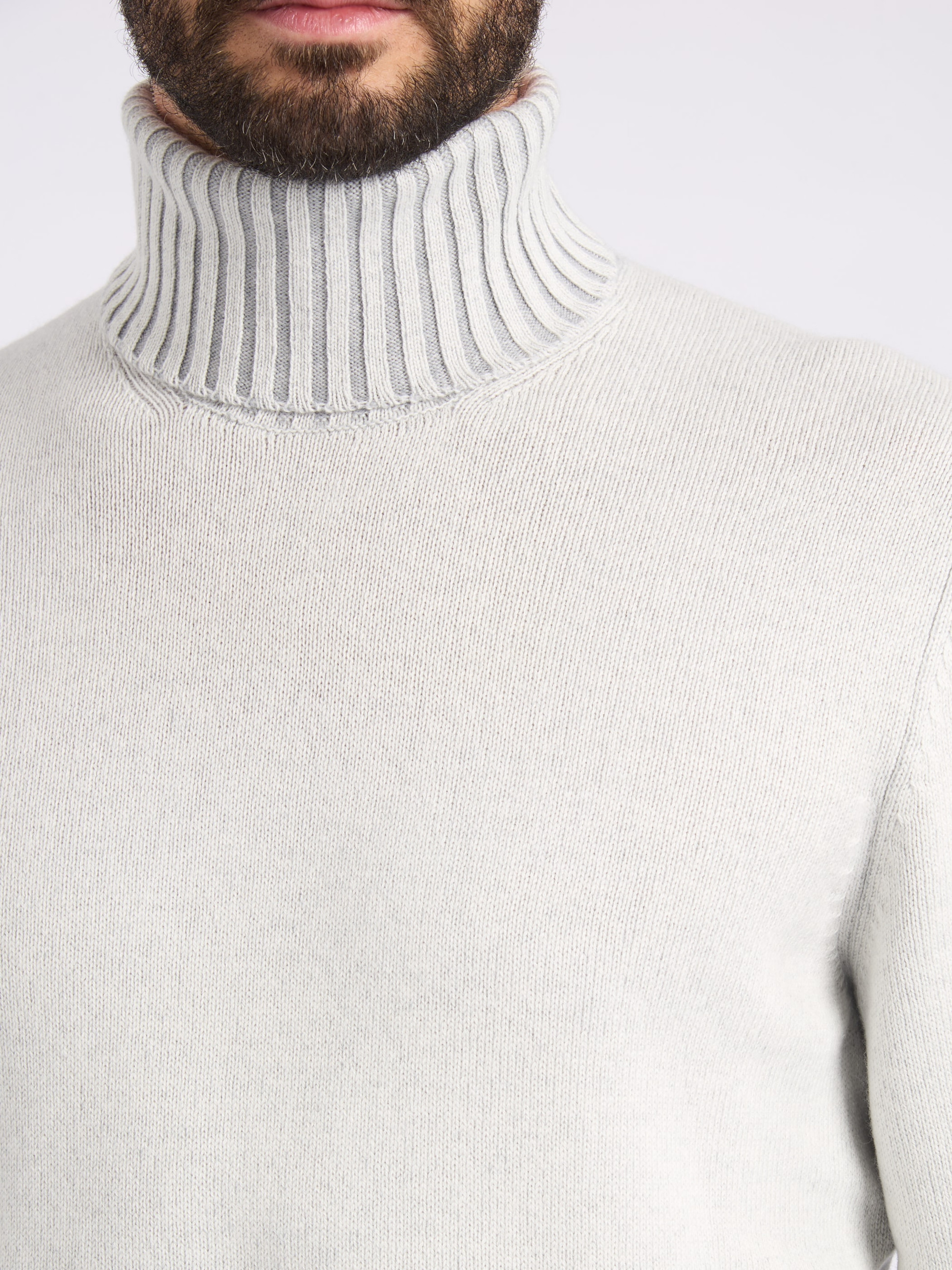 Gran Sasso gray Gran Sasso turtleneck sweater | H-Brands