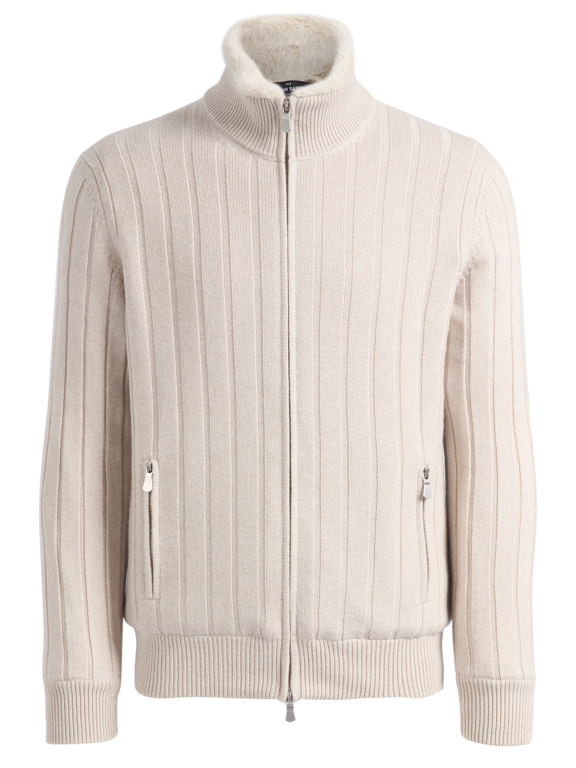 00SSZZ87 Gran Sasso jacket Gran Sasso cashmere and beige faux fur | H-Brands