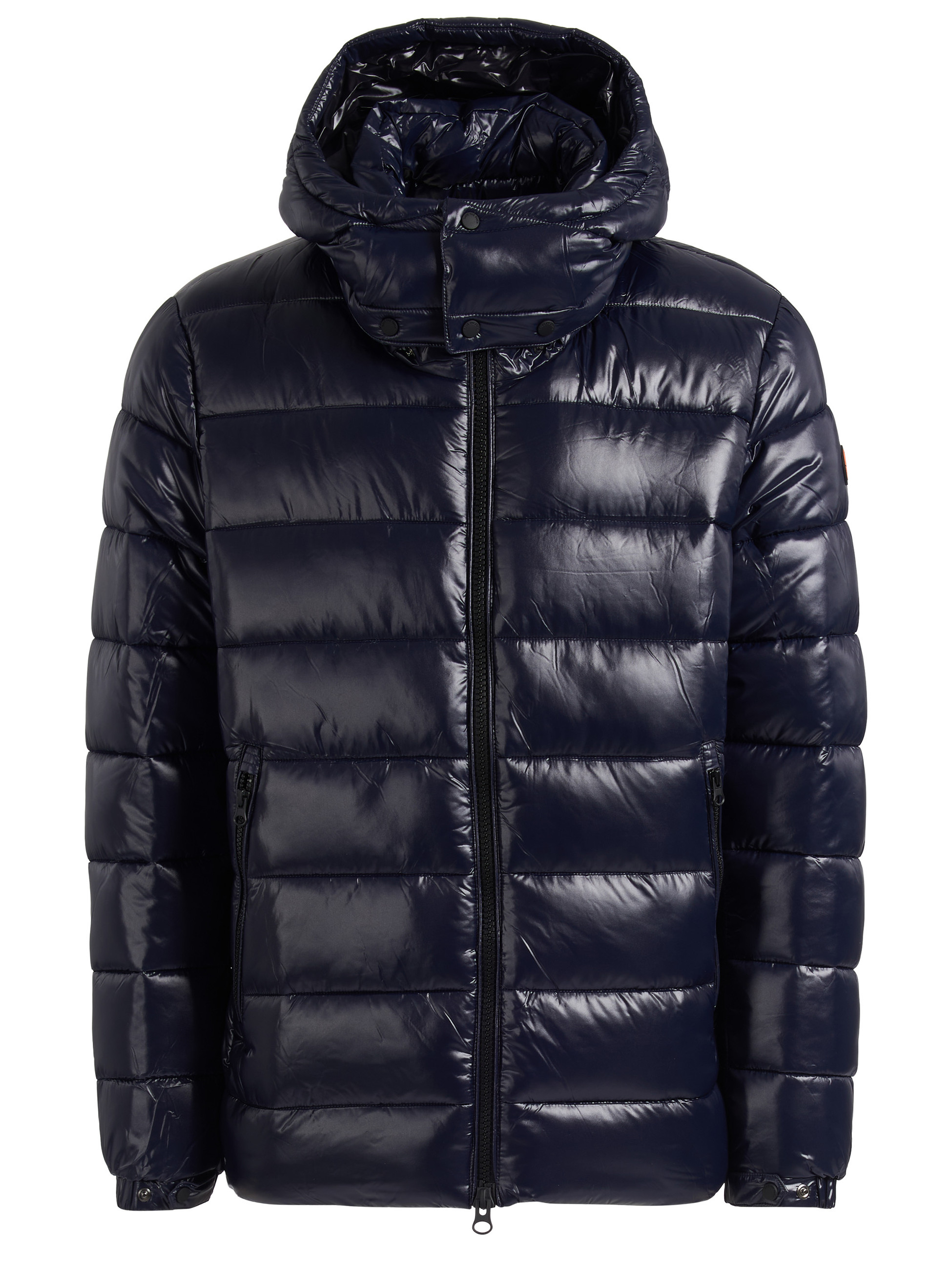 Save The Duck Down jacket in Blue Recycled Nylon | H-Brands