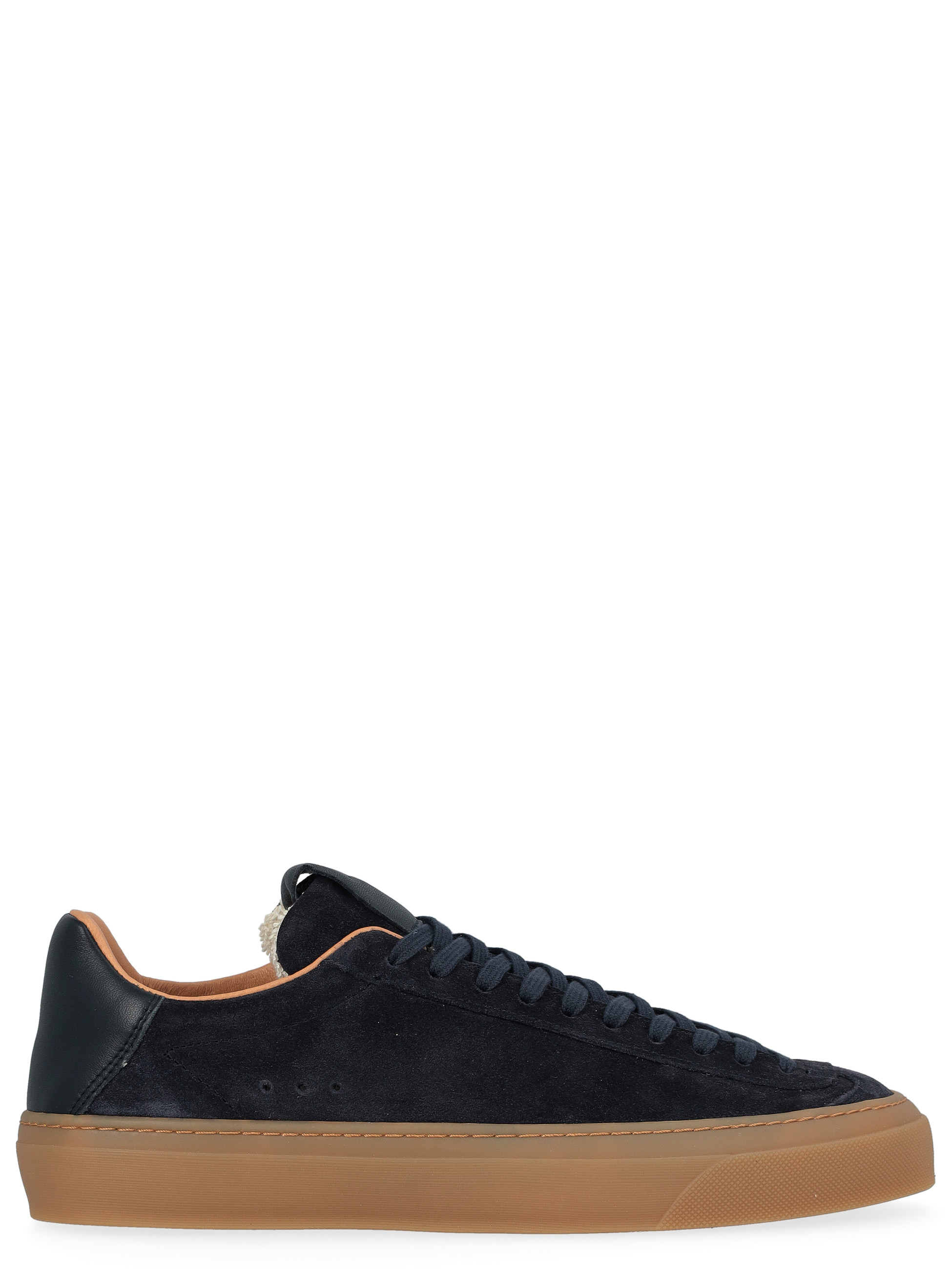 Zapatilla Aqua Alta Doge de ante azul marino