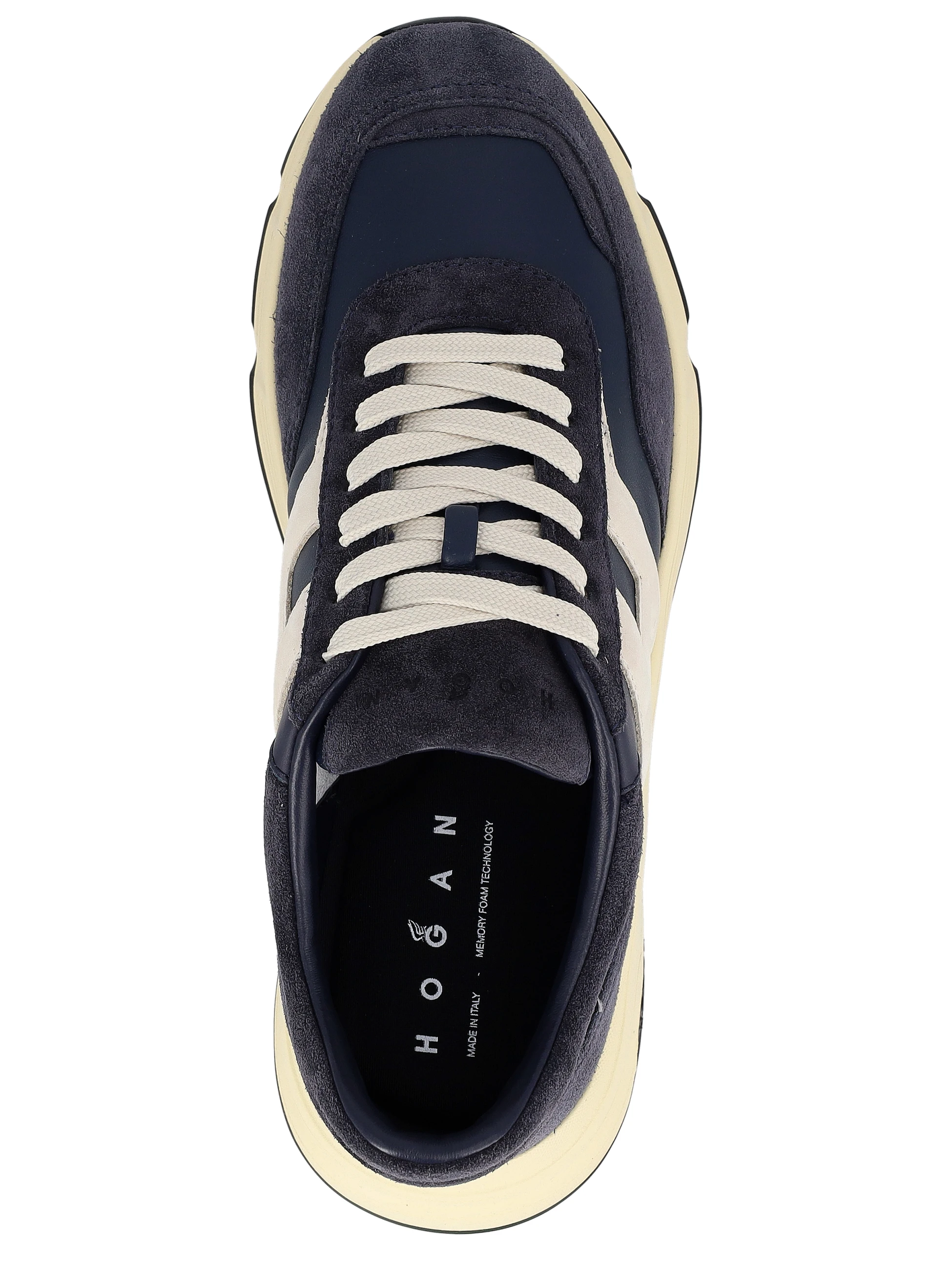 Hogan sneakers in blue suede and nappa leather | H-Brands