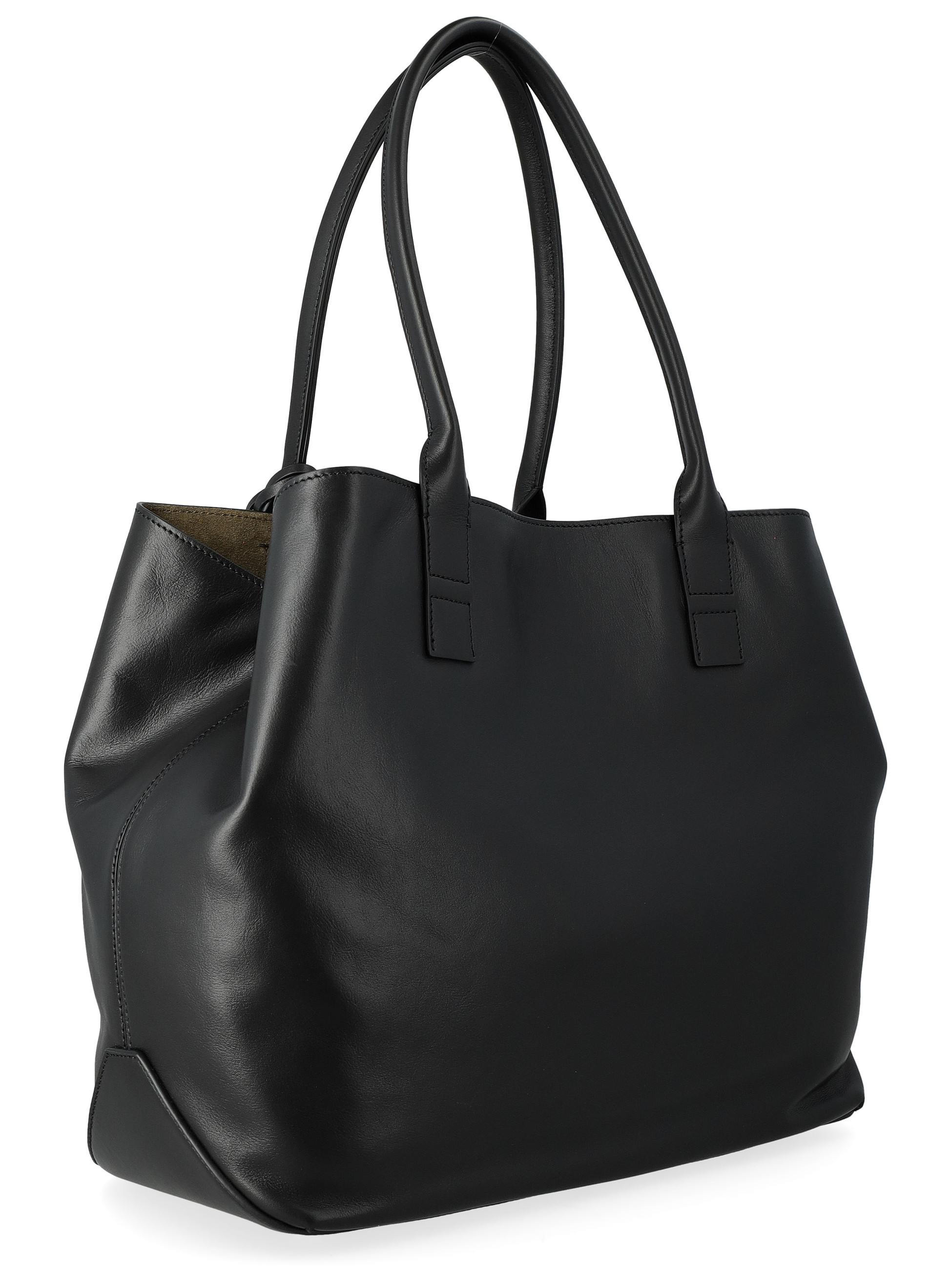 Hogan Medium Black Leather Tote Bag | H-Brands