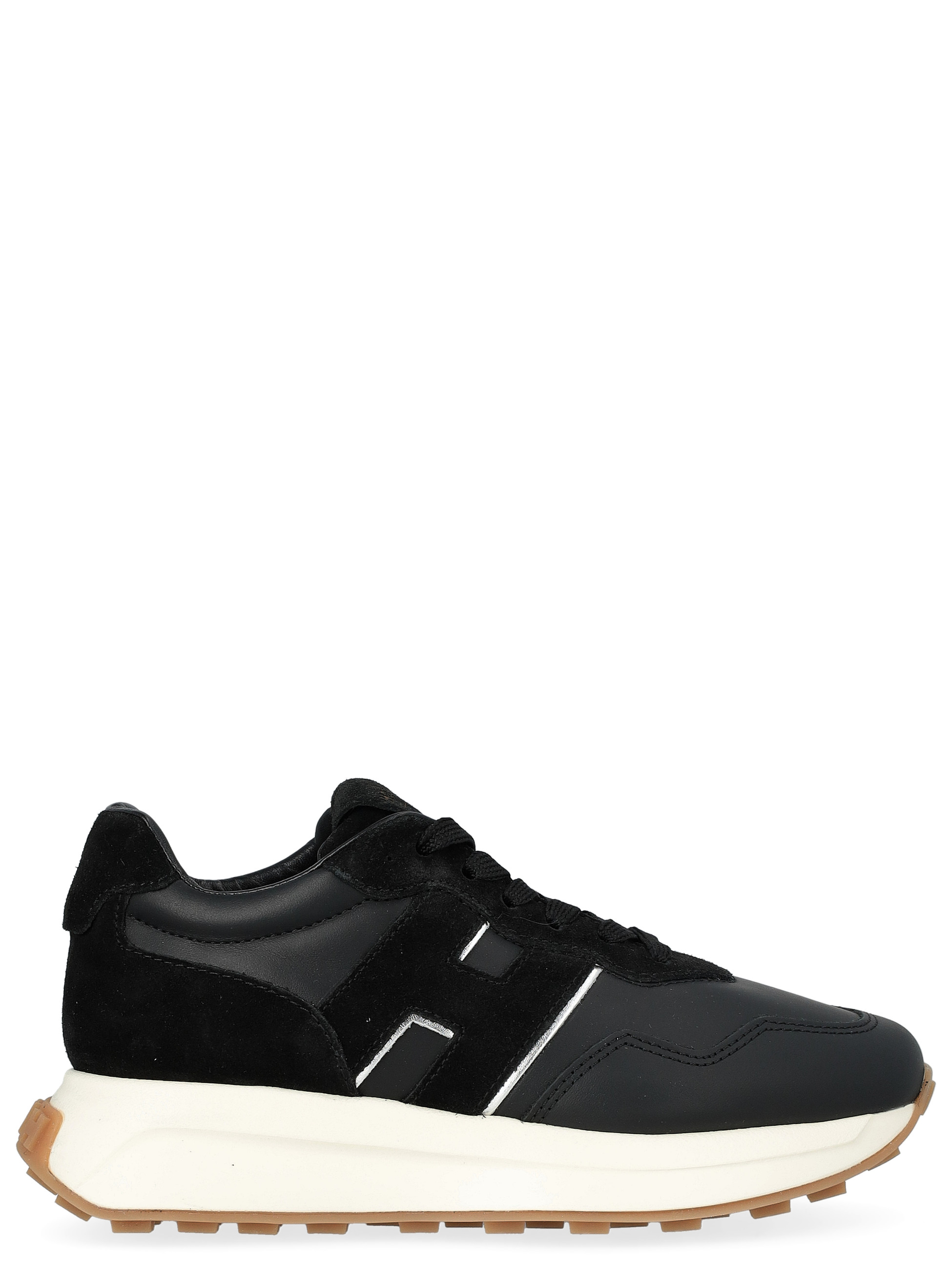 Hogan sneakers in black suede and leather | H-Brands