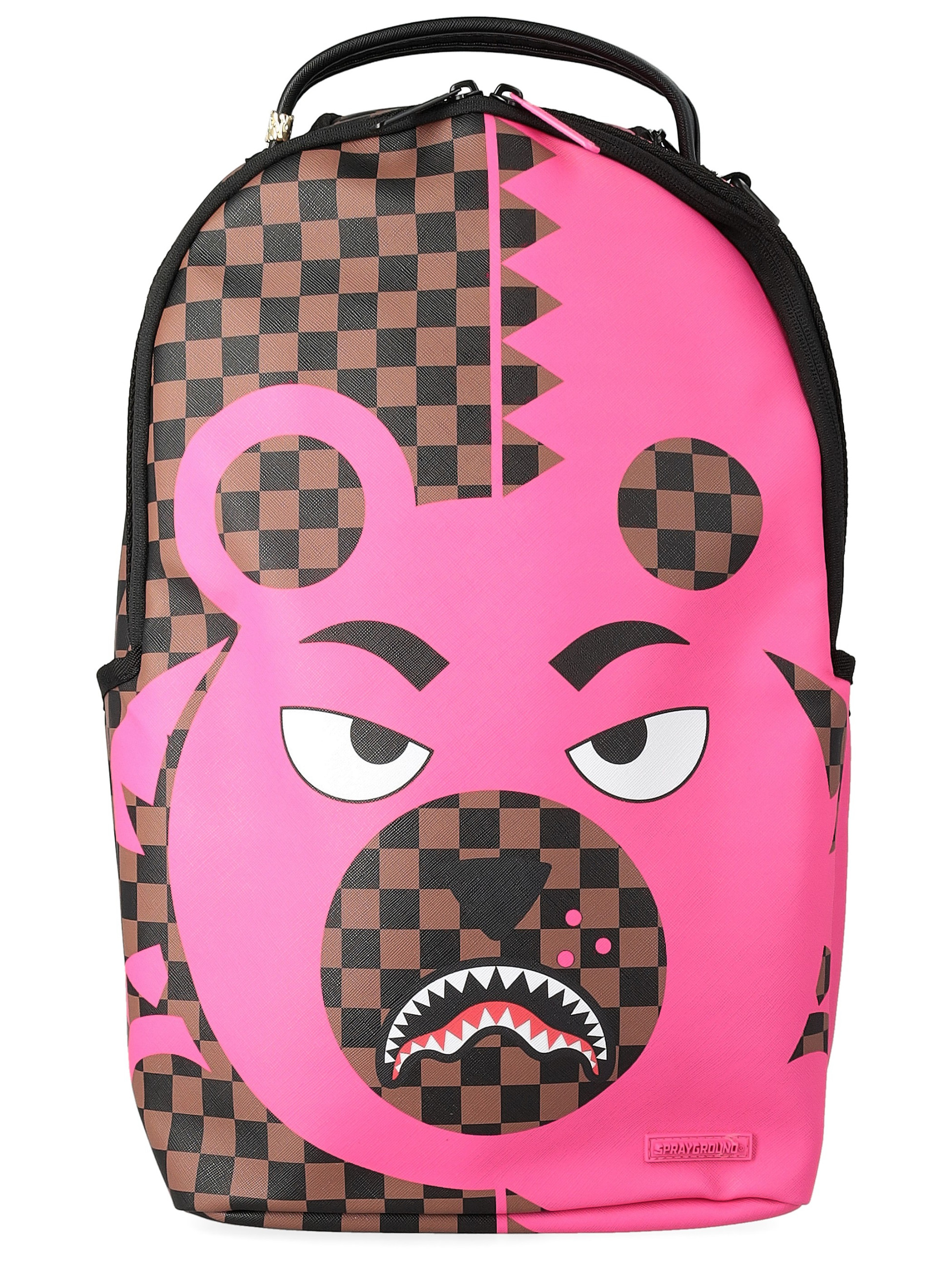 Mochila Sprayground Bear Shark en piel vegana marrón